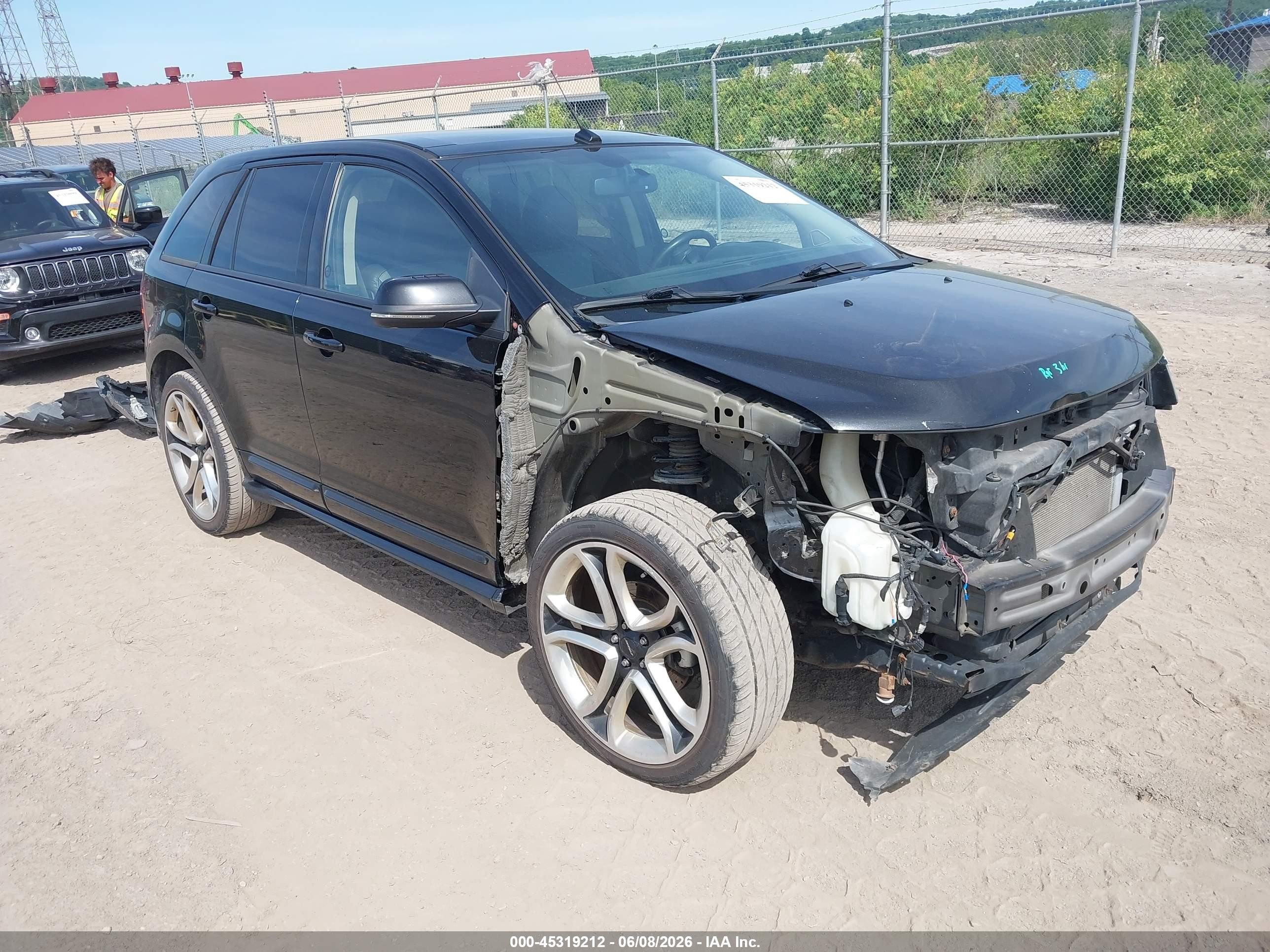 2013 Ford Edge Sport Black vin: 2FMDK4AK8DBA15526
