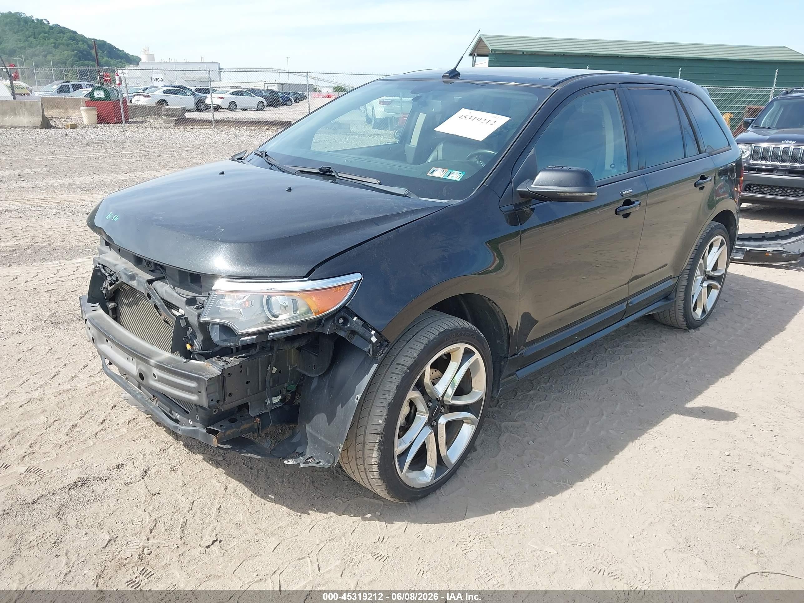 2013 Ford Edge Sport Black vin: 2FMDK4AK8DBA15526