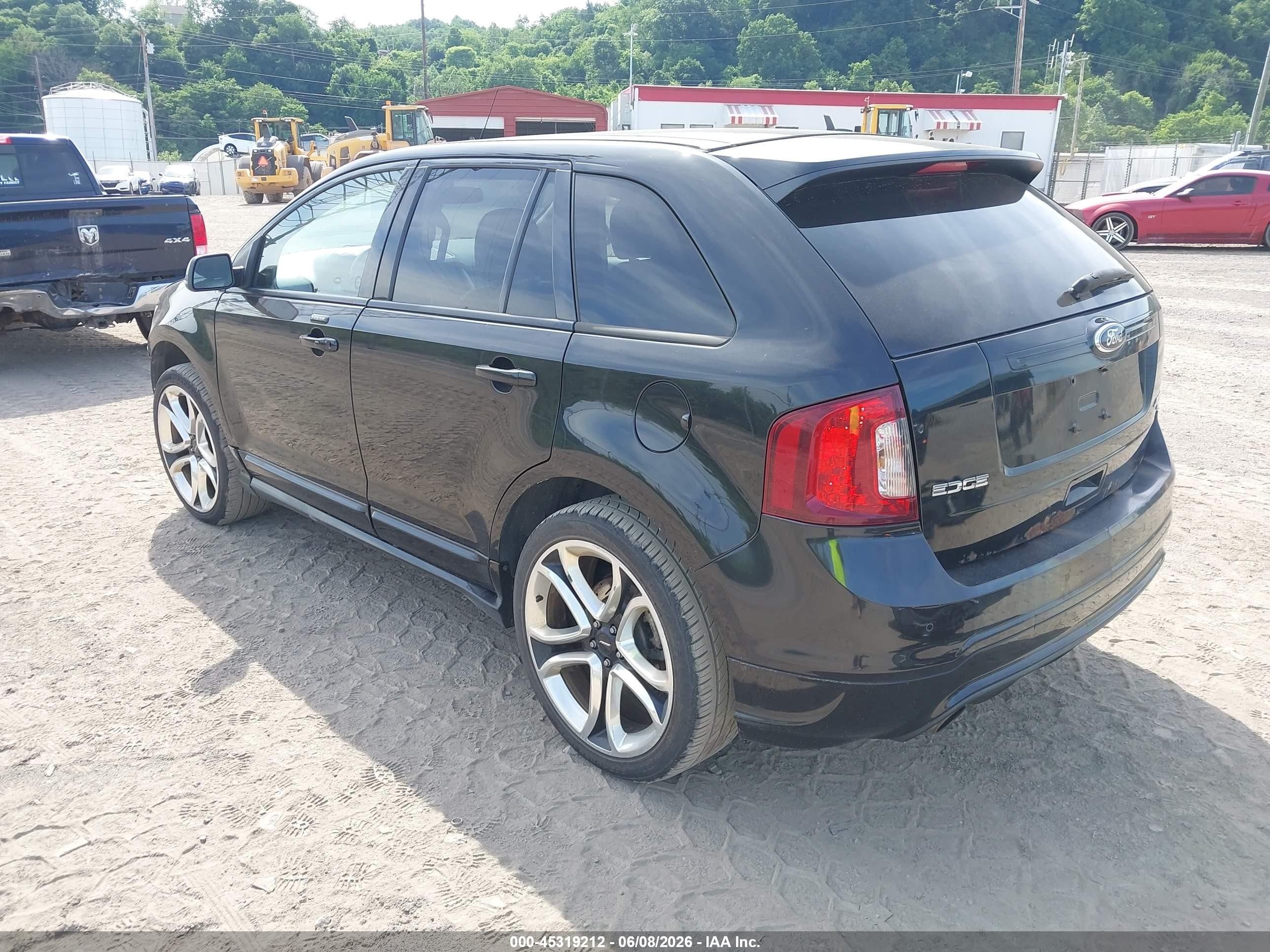 2013 Ford Edge Sport Black vin: 2FMDK4AK8DBA15526