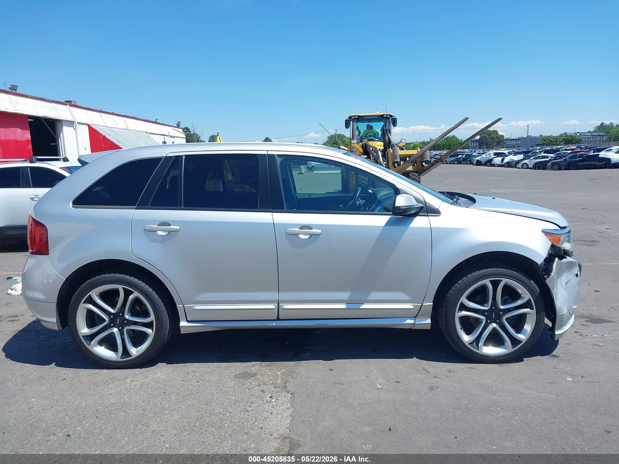 2013 Ford Edge Sport Silver vin: 2FMDK4AK8DBA65360