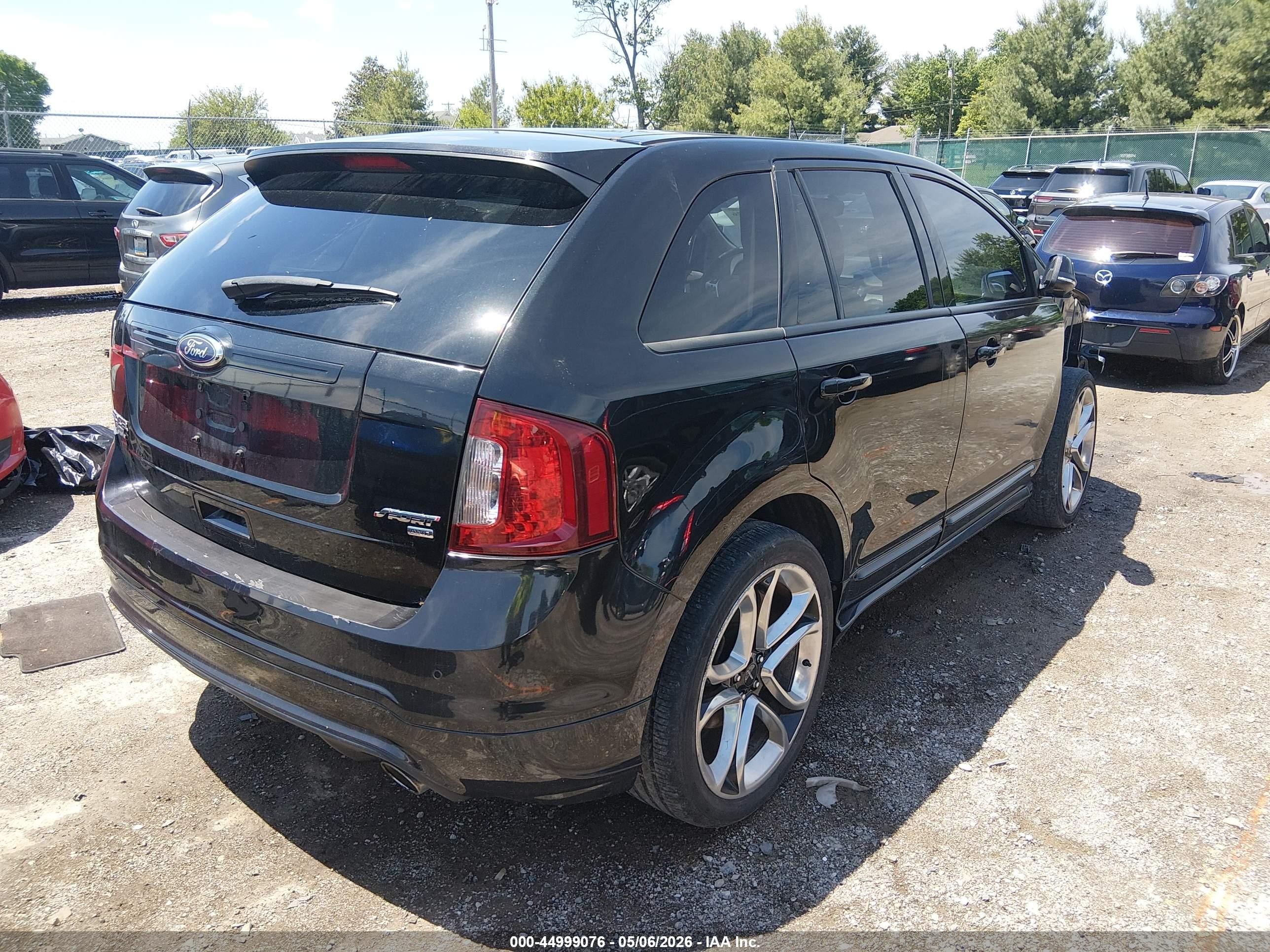 2013 Ford Edge Sport Black vin: 2FMDK4AK8DBE06711