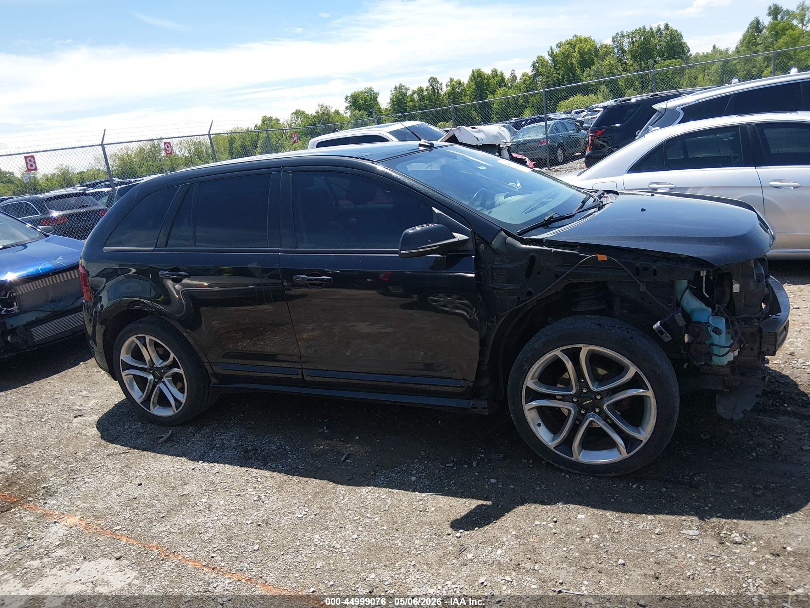 2013 Ford Edge Sport Black vin: 2FMDK4AK8DBE06711