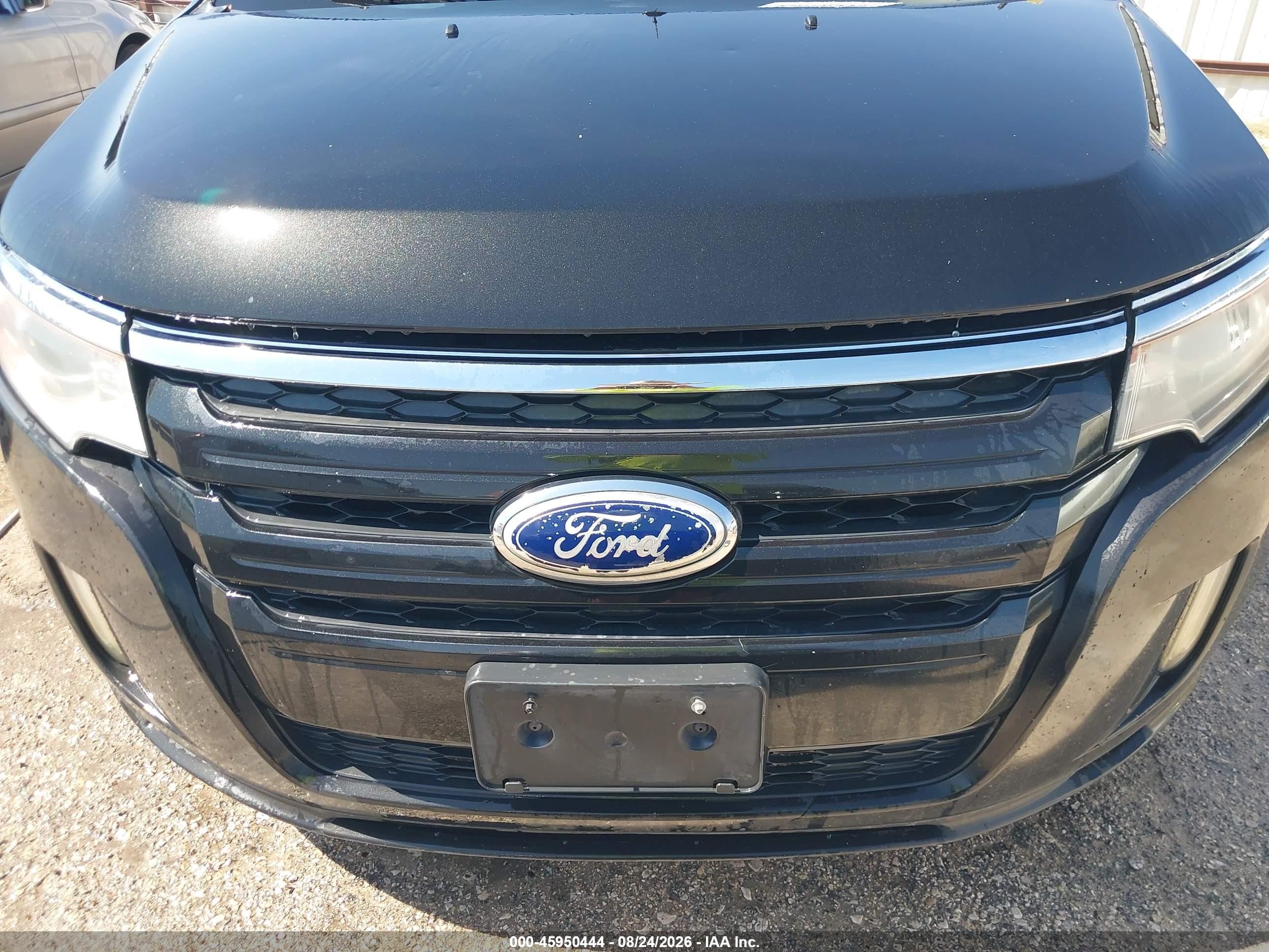 2012 Ford Edge Sport Черный vin: 2FMDK4AK9CBA53457