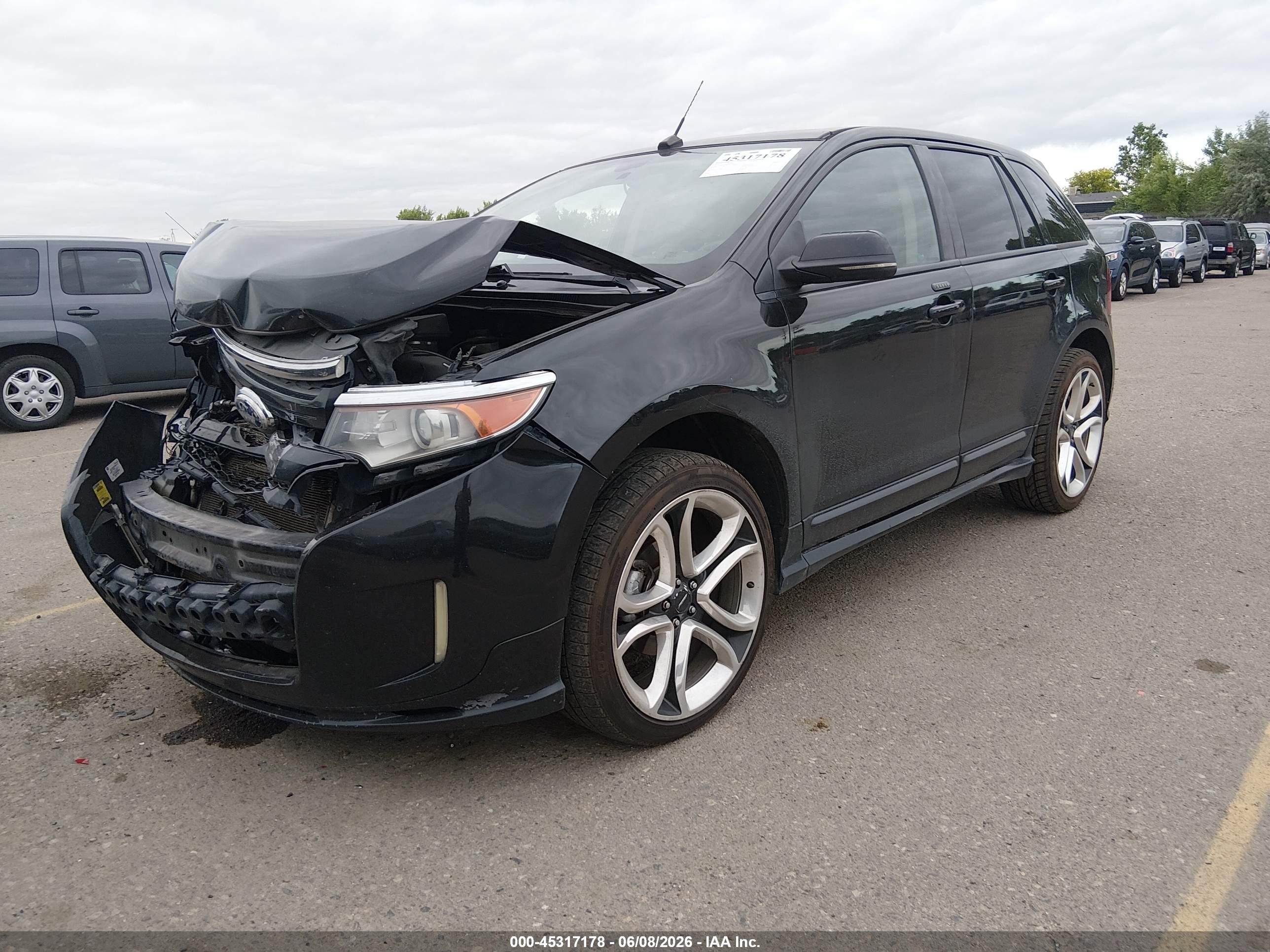 2013 Ford Edge Sport Black vin: 2FMDK4AK9DBA40547