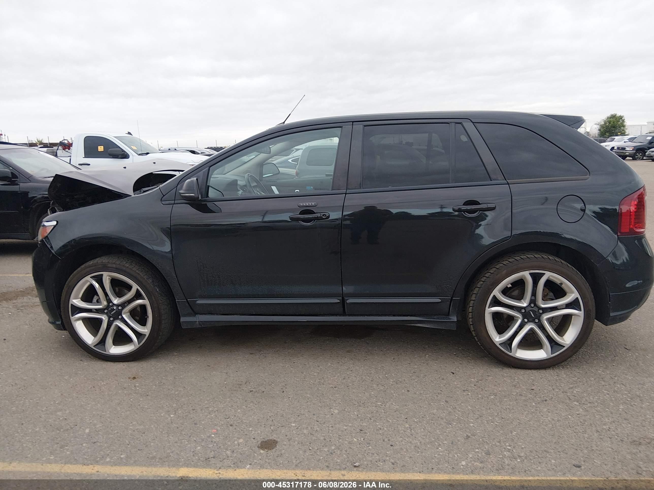 2013 Ford Edge Sport Black vin: 2FMDK4AK9DBA40547