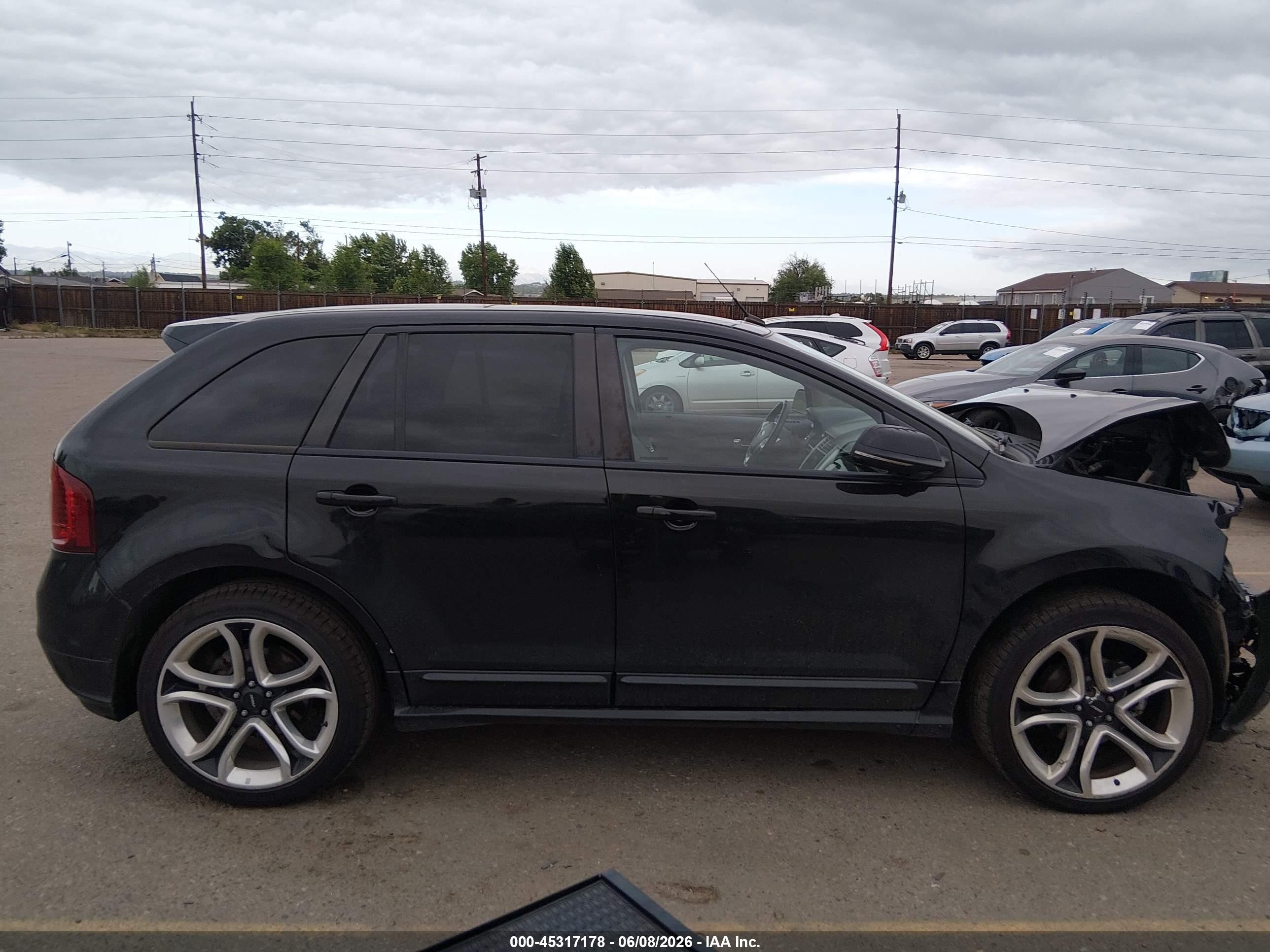 2013 Ford Edge Sport Black vin: 2FMDK4AK9DBA40547