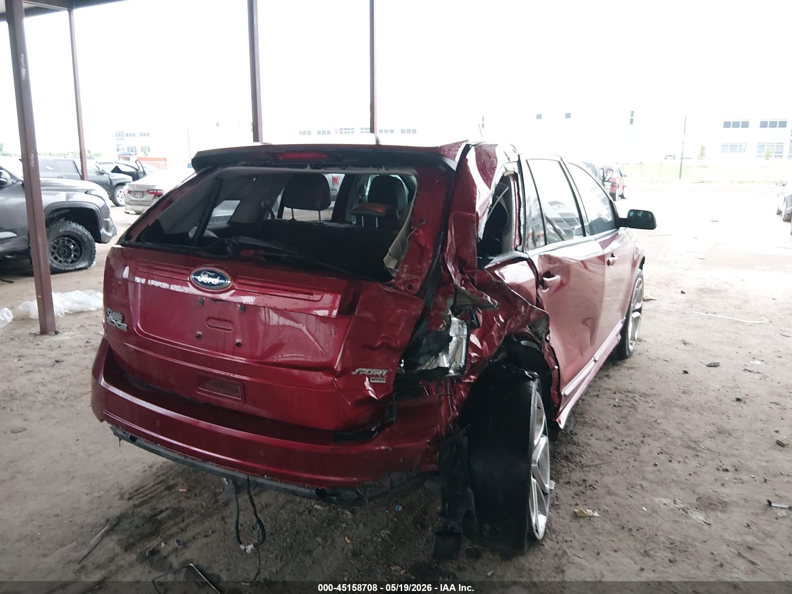 2013 Ford Edge Sport Красный vin: 2FMDK4AK9DBE36512