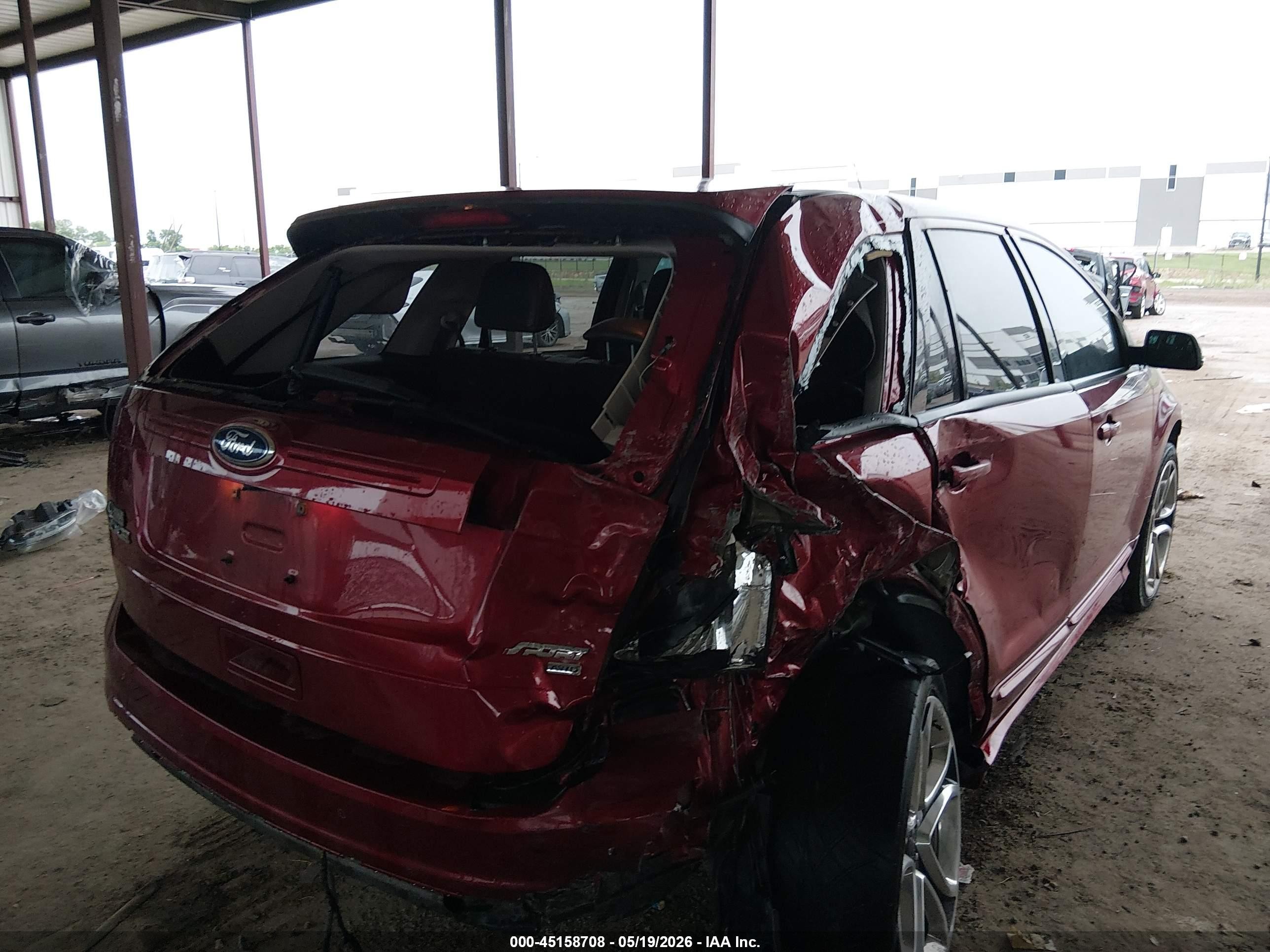 2013 Ford Edge Sport Красный vin: 2FMDK4AK9DBE36512