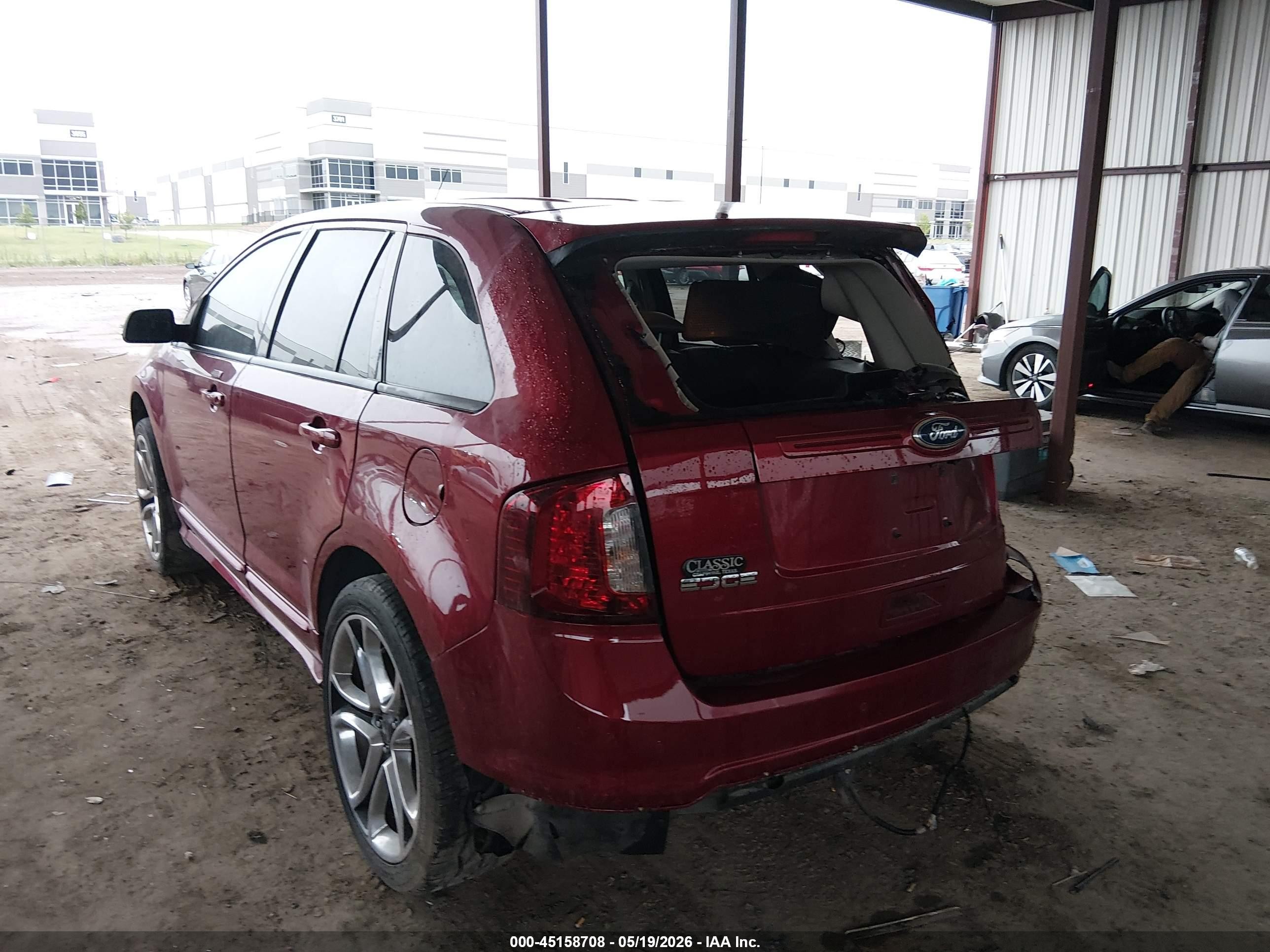 2013 Ford Edge Sport Красный vin: 2FMDK4AK9DBE36512