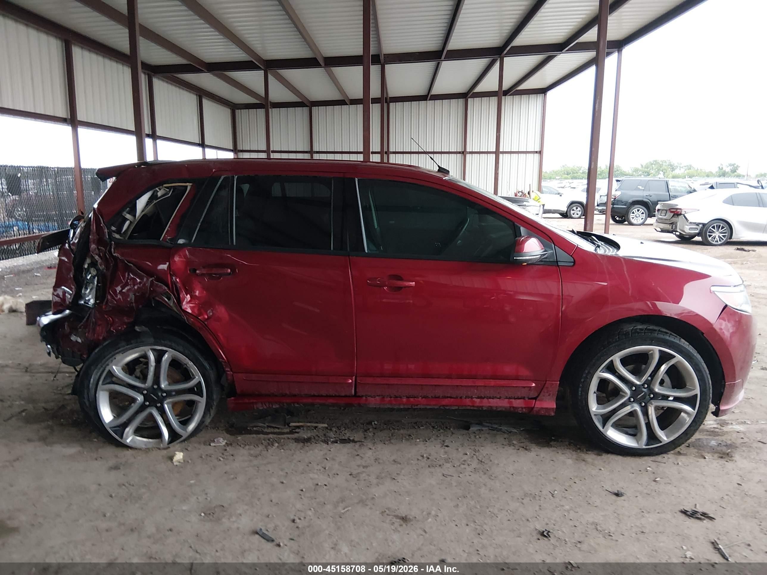 2013 Ford Edge Sport Красный vin: 2FMDK4AK9DBE36512