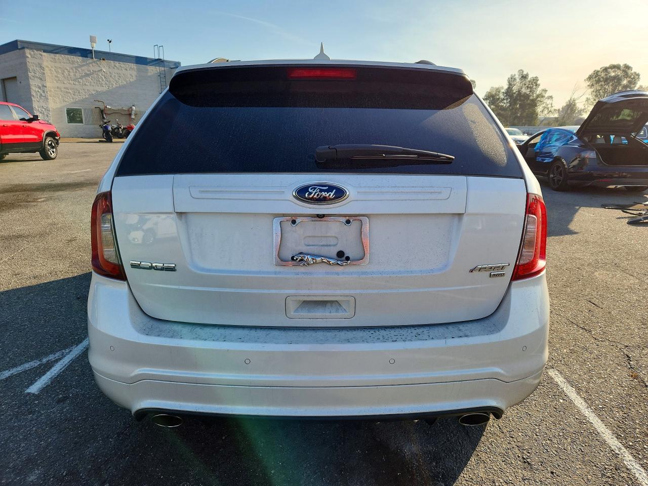 2014 Ford Edge Sport White vin: 2FMDK4AK9EBB06919