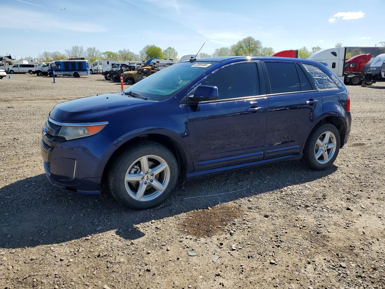 2011 Ford Edge Sport Синий vin: 2FMDK4AKXBBA32311