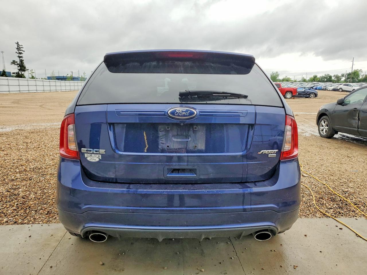 2011 Ford Edge Sport Blue vin: 2FMDK4AKXBBA85851