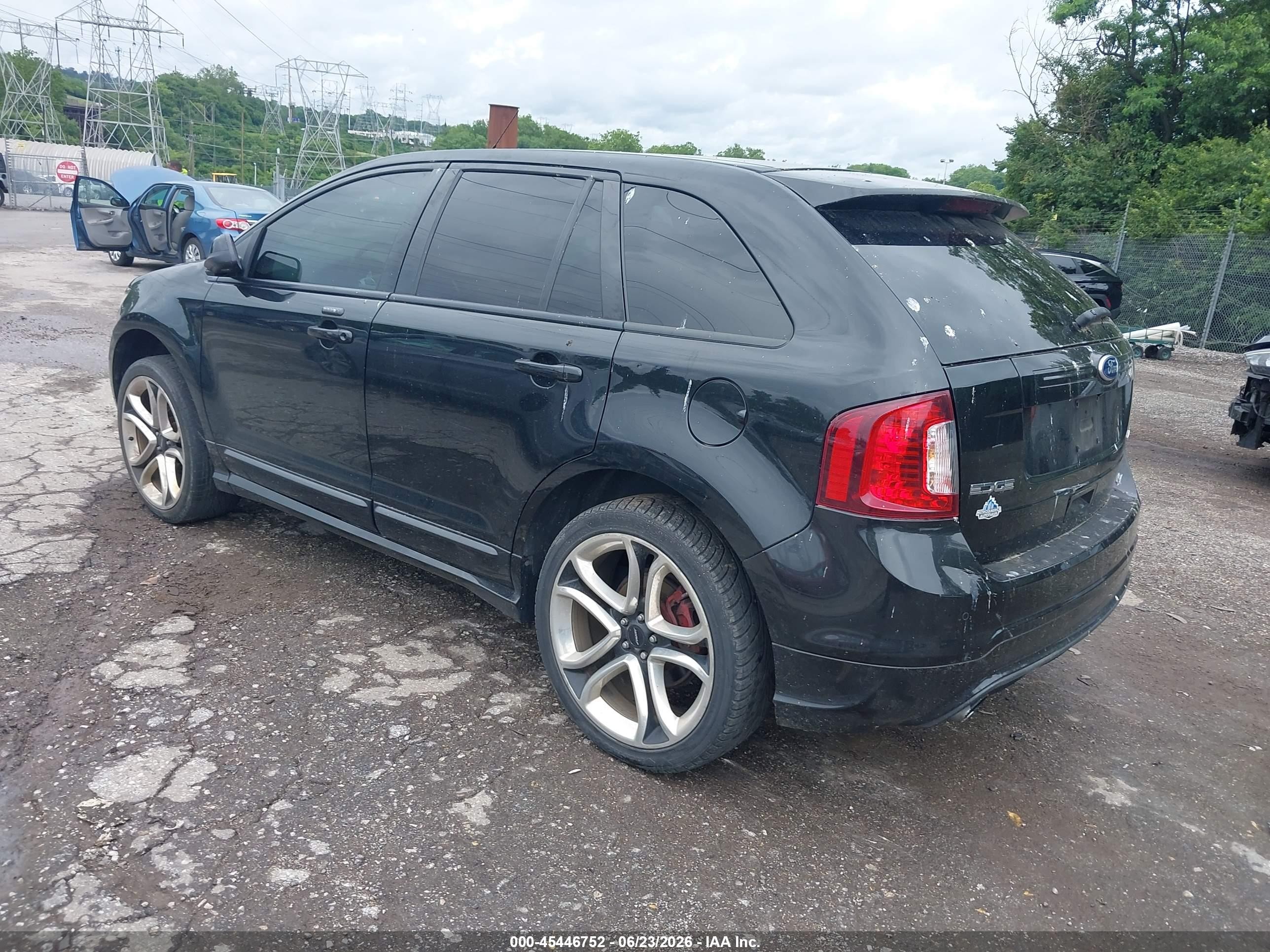 2011 Ford Edge Sport Black vin: 2FMDK4AKXBBA87079