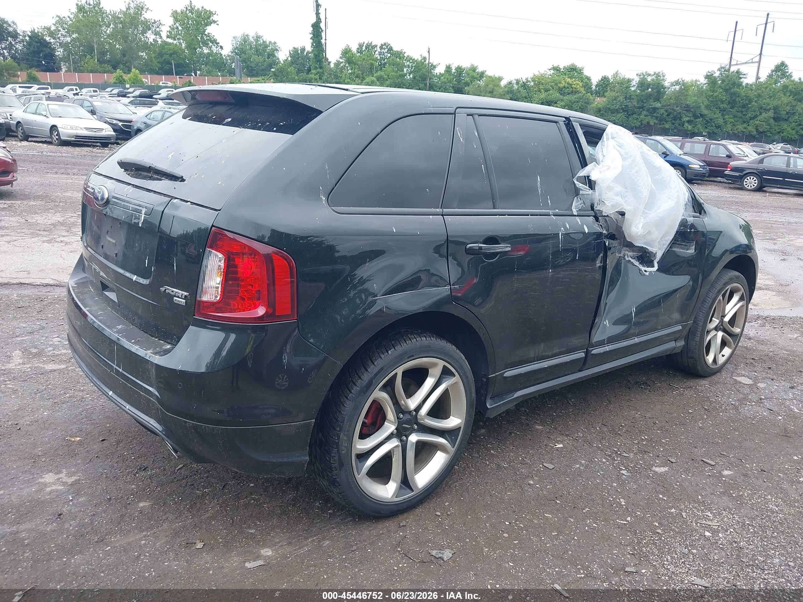 2011 Ford Edge Sport Black vin: 2FMDK4AKXBBA87079