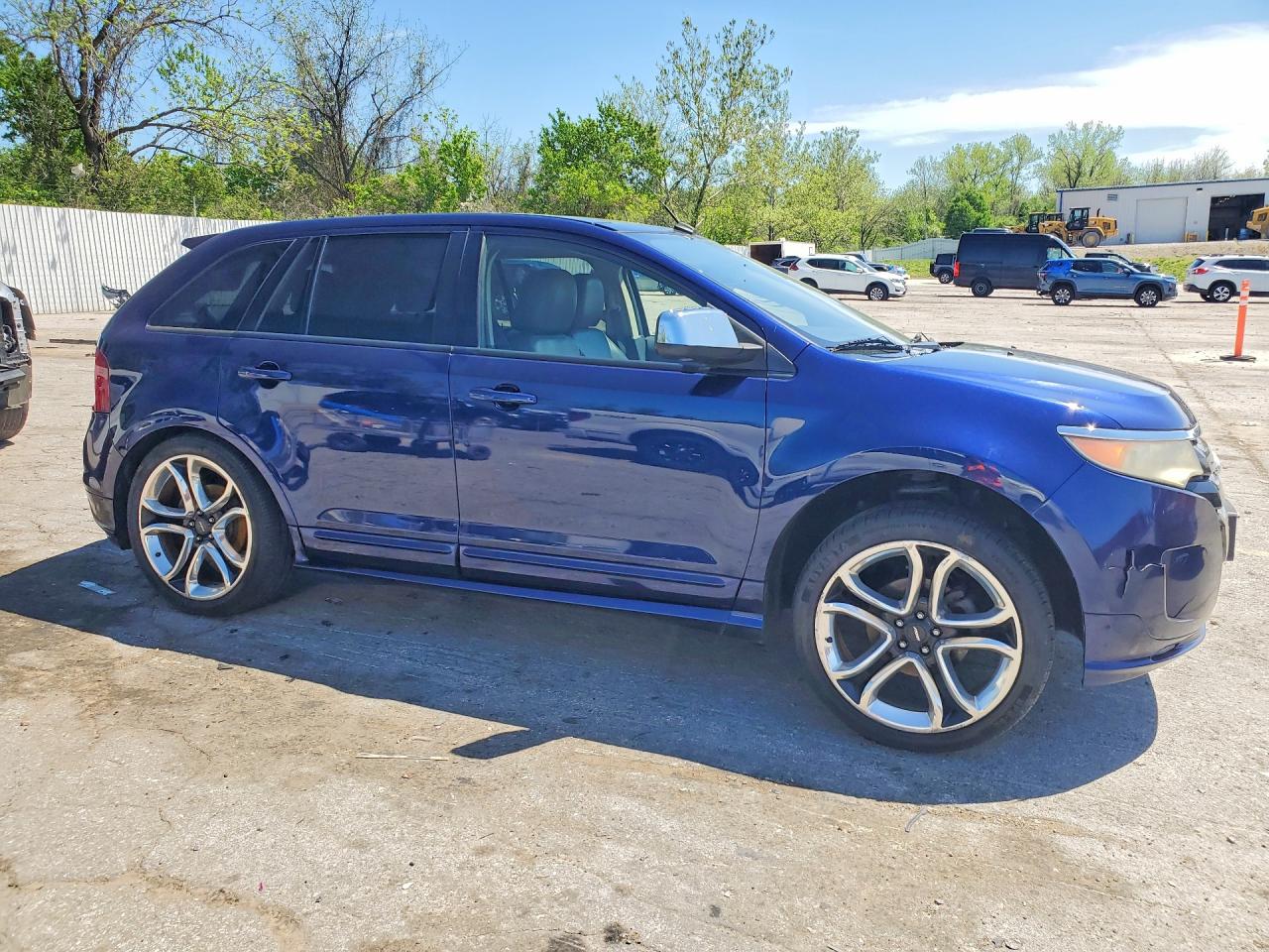 2011 Ford Edge Sport Blue vin: 2FMDK4AKXBBB49757