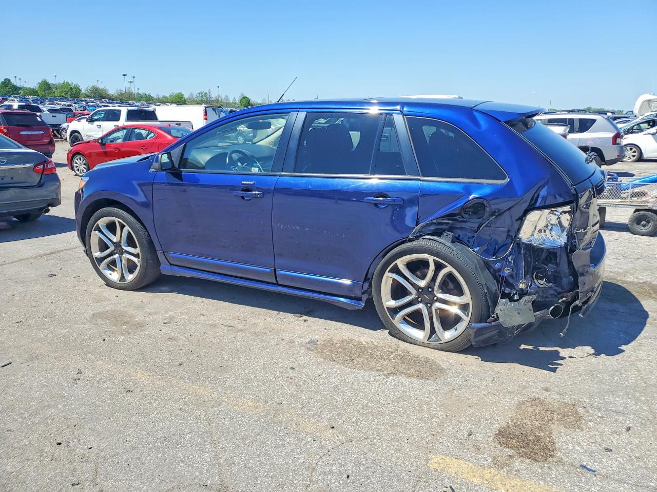 2011 Ford Edge Sport Blue vin: 2FMDK4AKXBBB49757