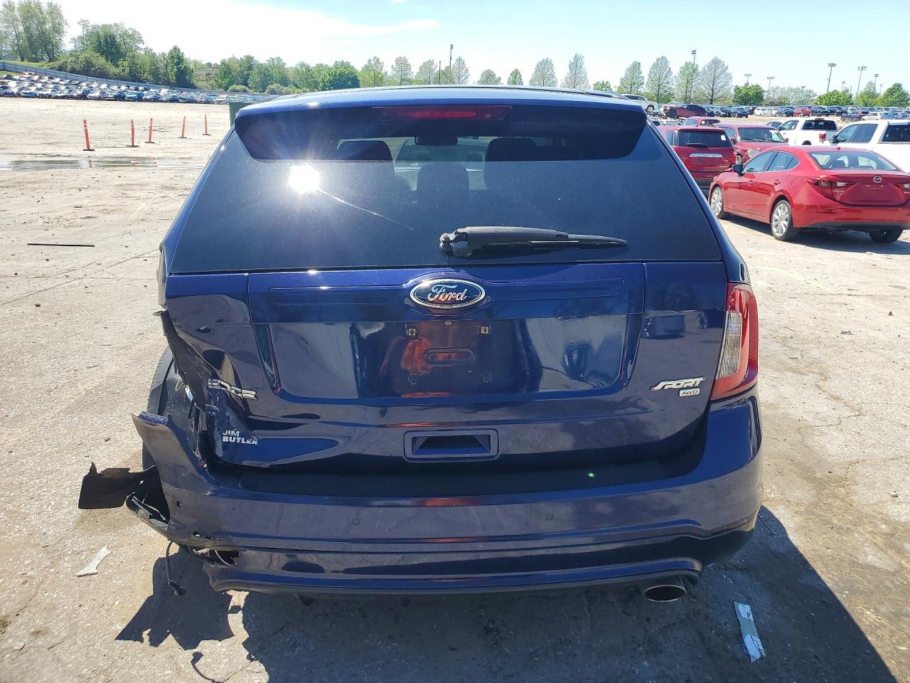 2011 Ford Edge Sport Blue vin: 2FMDK4AKXBBB49757