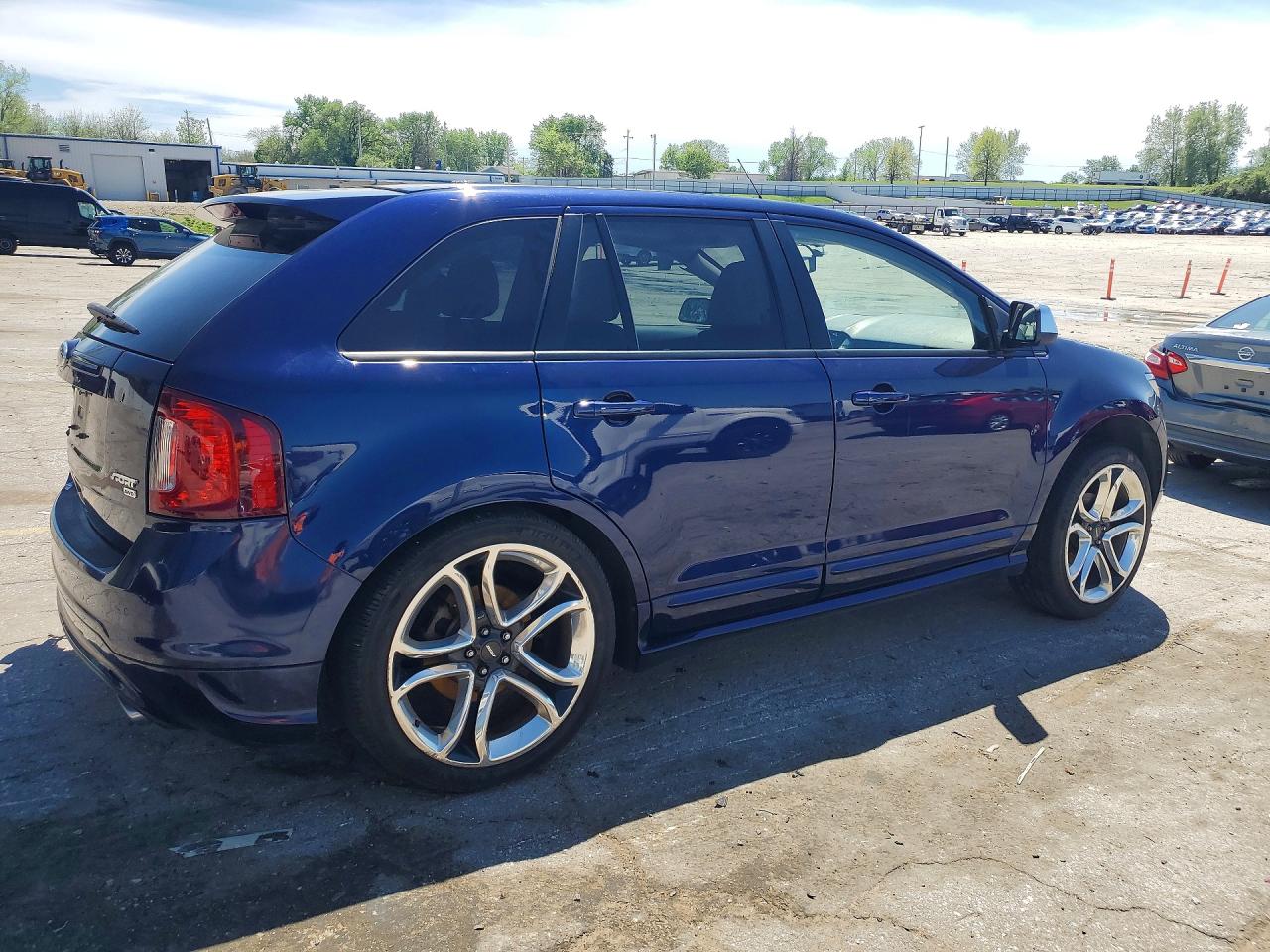 2011 Ford Edge Sport Blue vin: 2FMDK4AKXBBB49757