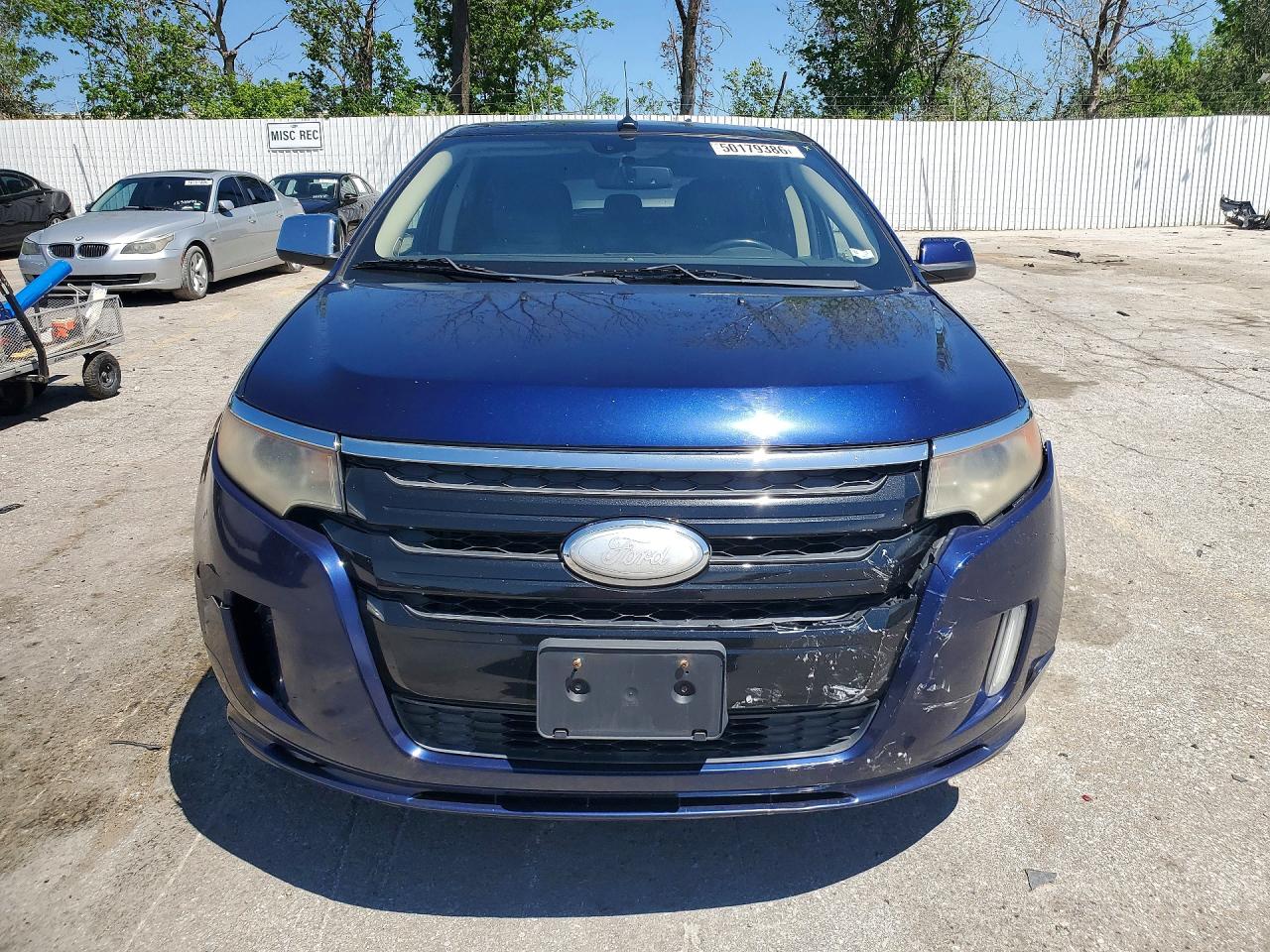 2011 Ford Edge Sport Blue vin: 2FMDK4AKXBBB49757