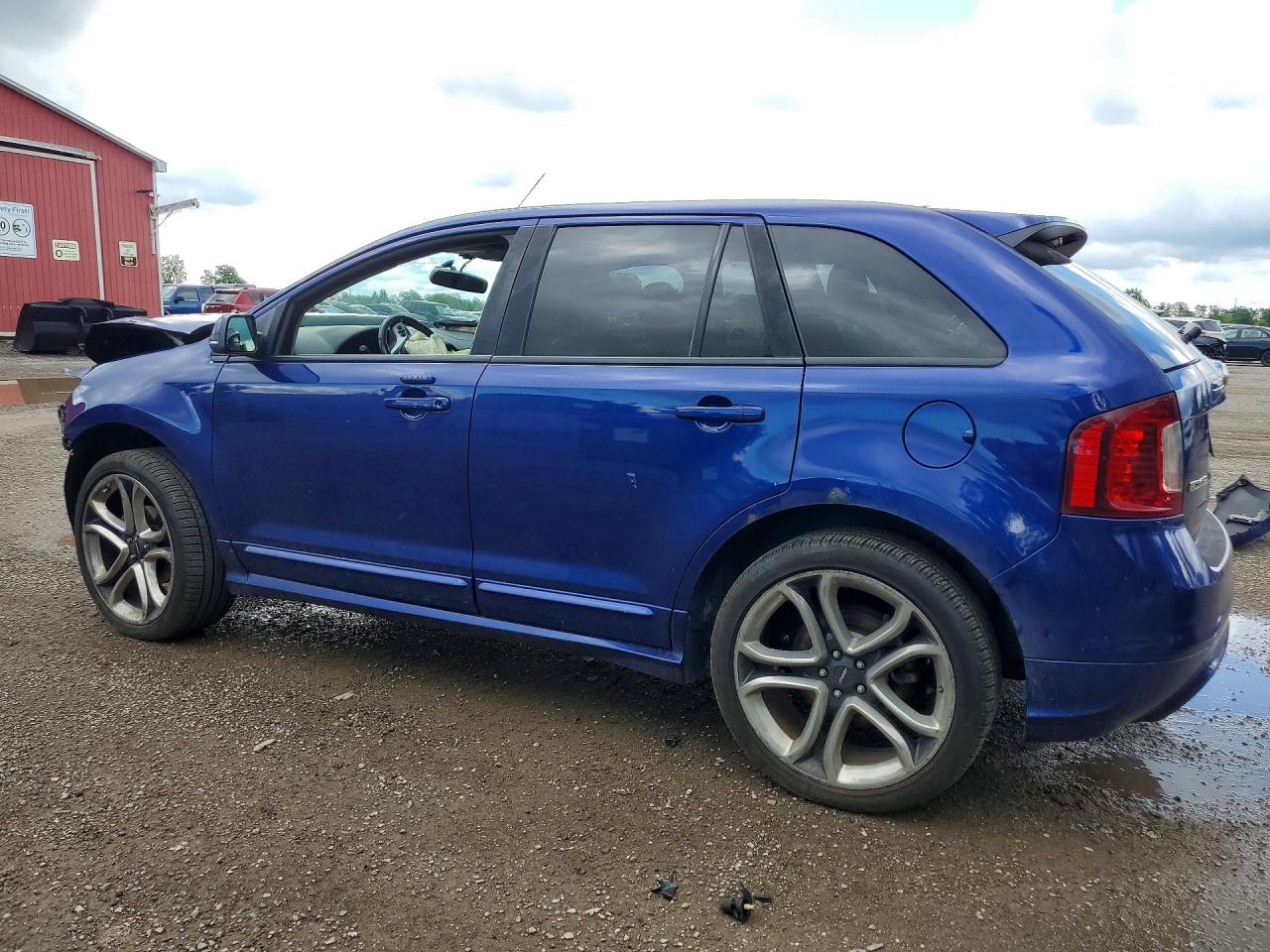 2013 Ford Edge Sport Blue vin: 2FMDK4AKXDBC35511