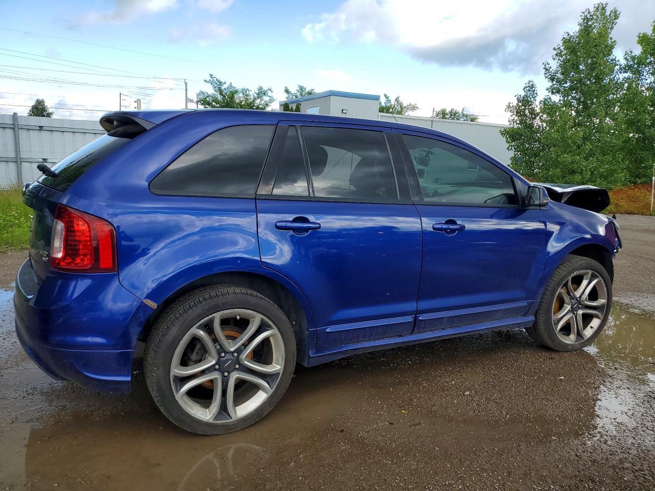 2013 Ford Edge Sport Blue vin: 2FMDK4AKXDBC35511