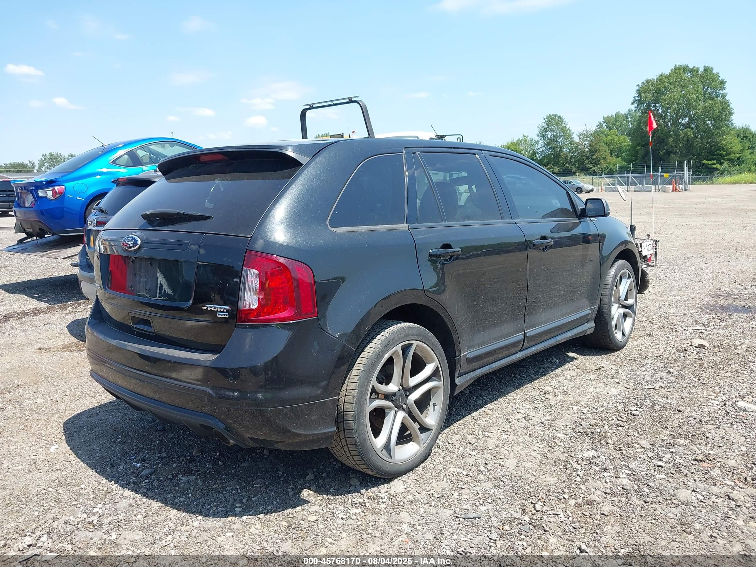 2014 Ford Edge Sport Black vin: 2FMDK4AKXEBB21235