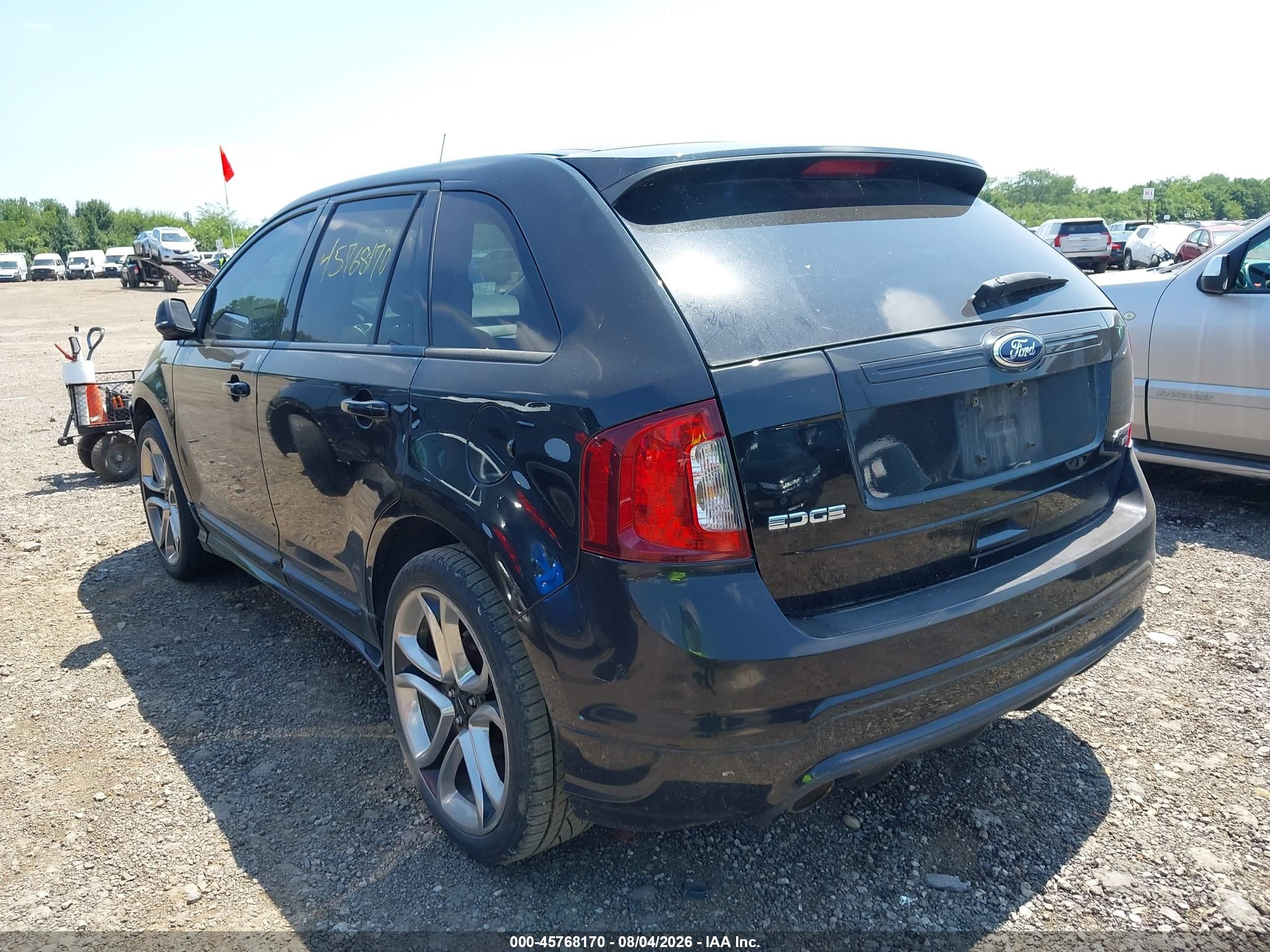 2014 Ford Edge Sport Black vin: 2FMDK4AKXEBB21235