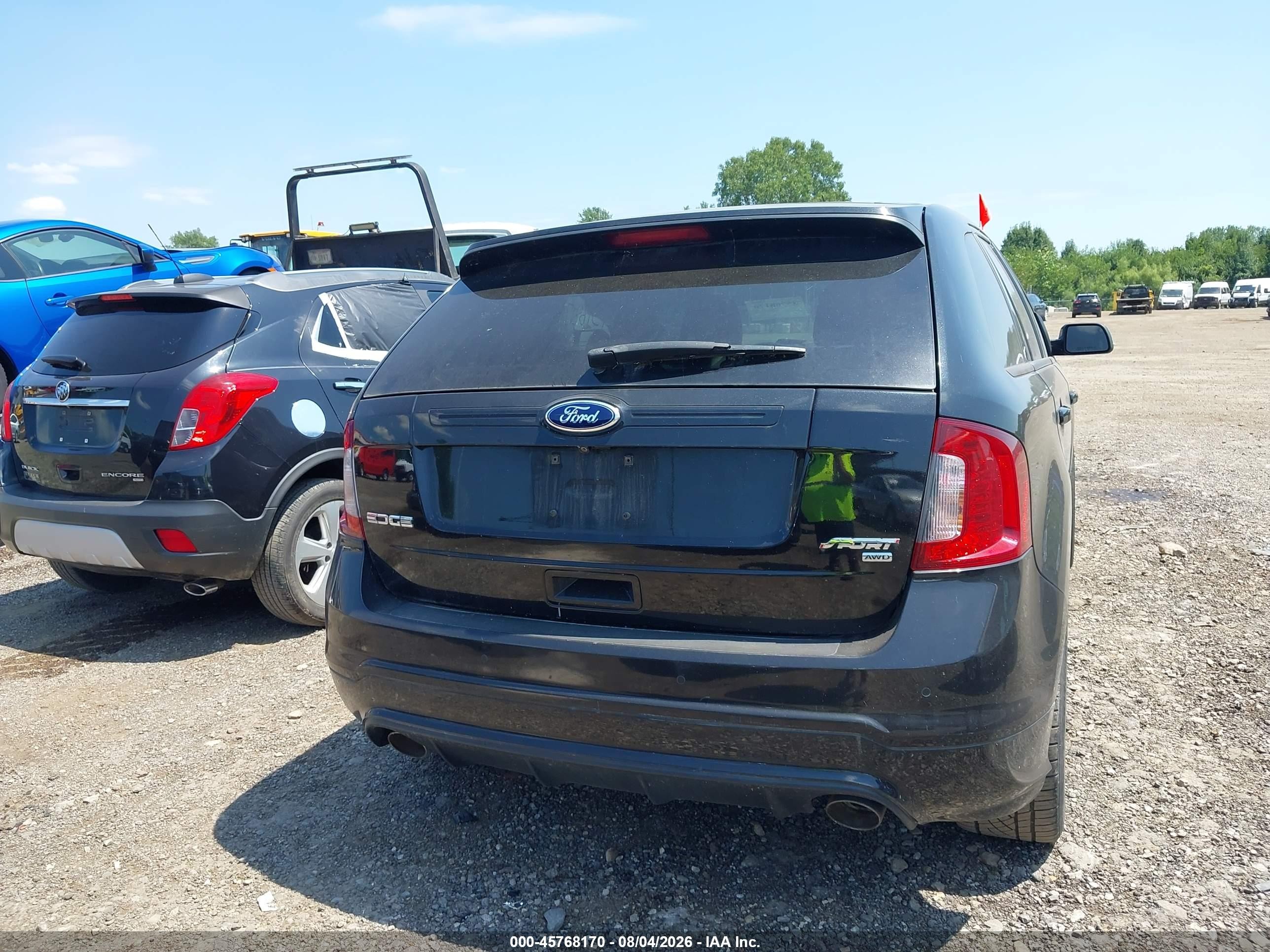 2014 Ford Edge Sport Black vin: 2FMDK4AKXEBB21235