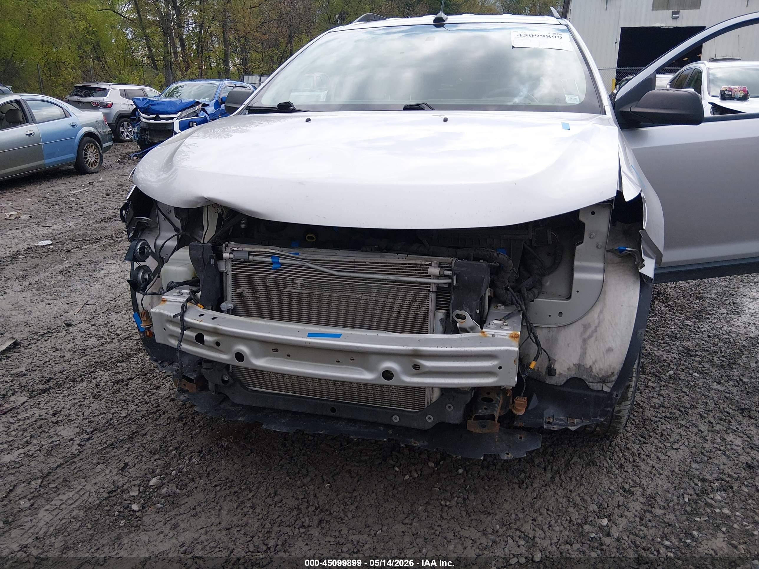 2014 Ford Edge Se Silver vin: 2FMDK4GC0EBB23866