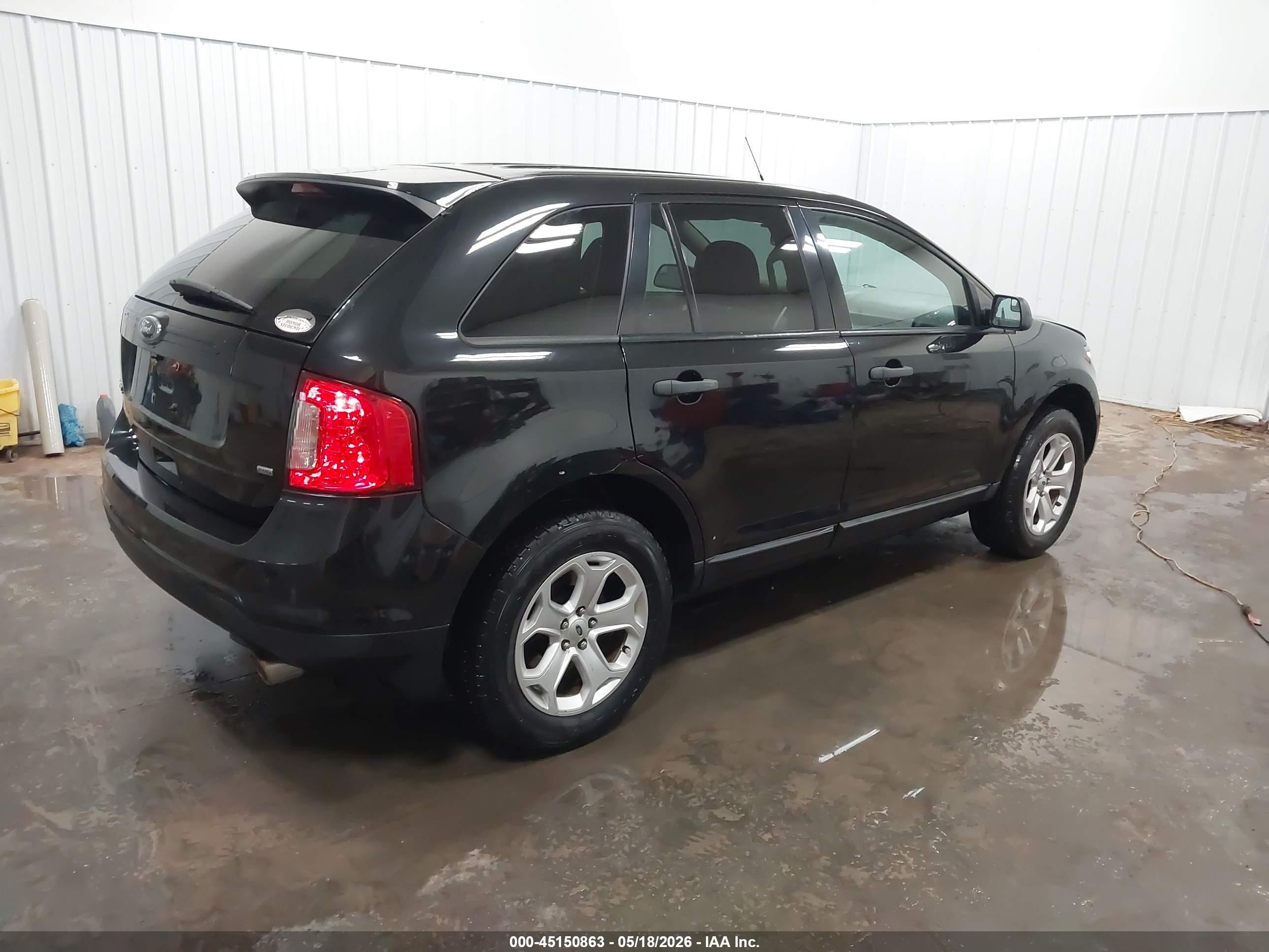 2014 Ford Edge Se Black vin: 2FMDK4GC0EBB46936