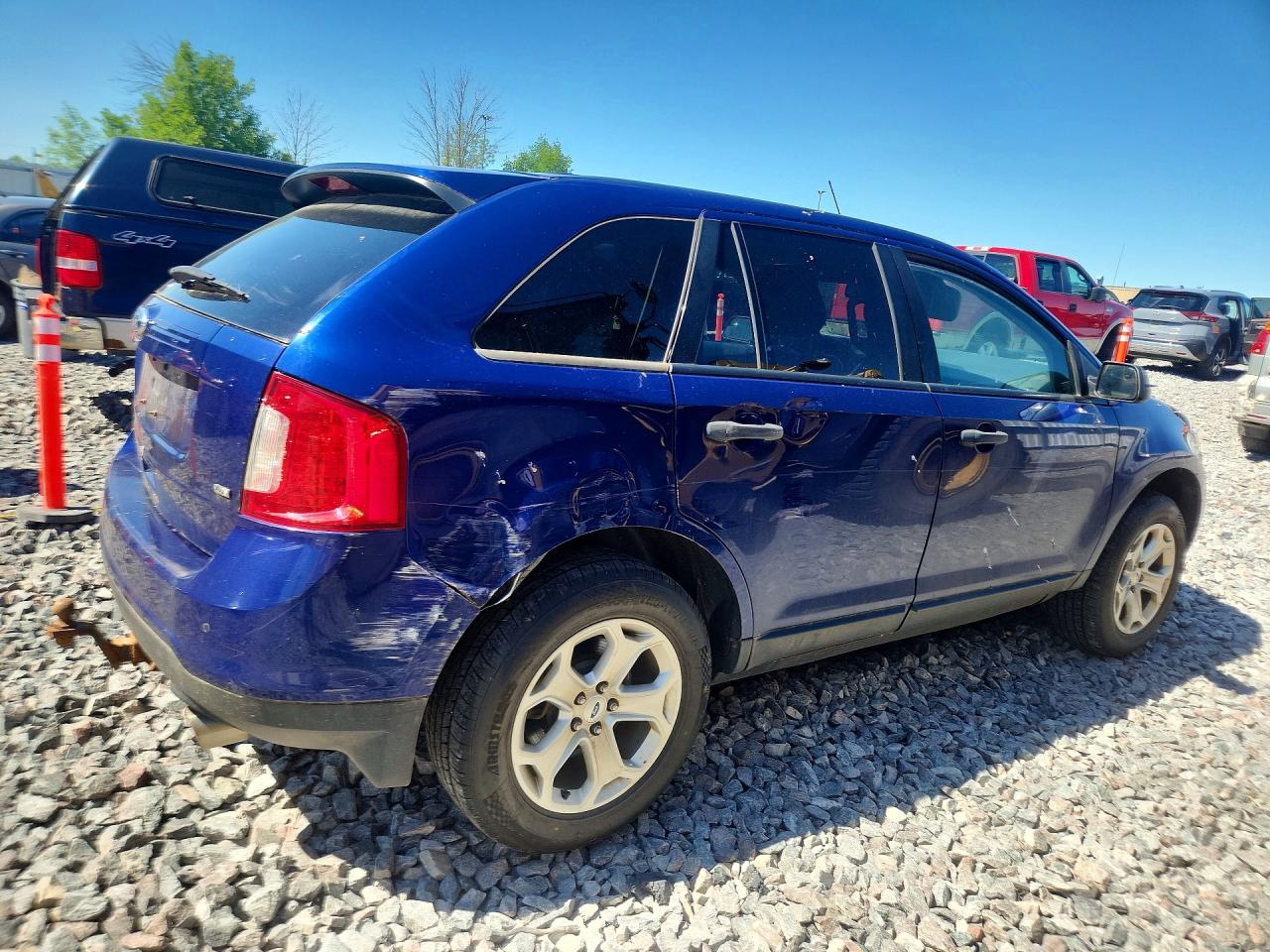 2013 Ford Edge Se Синий vin: 2FMDK4GC1DBB35720