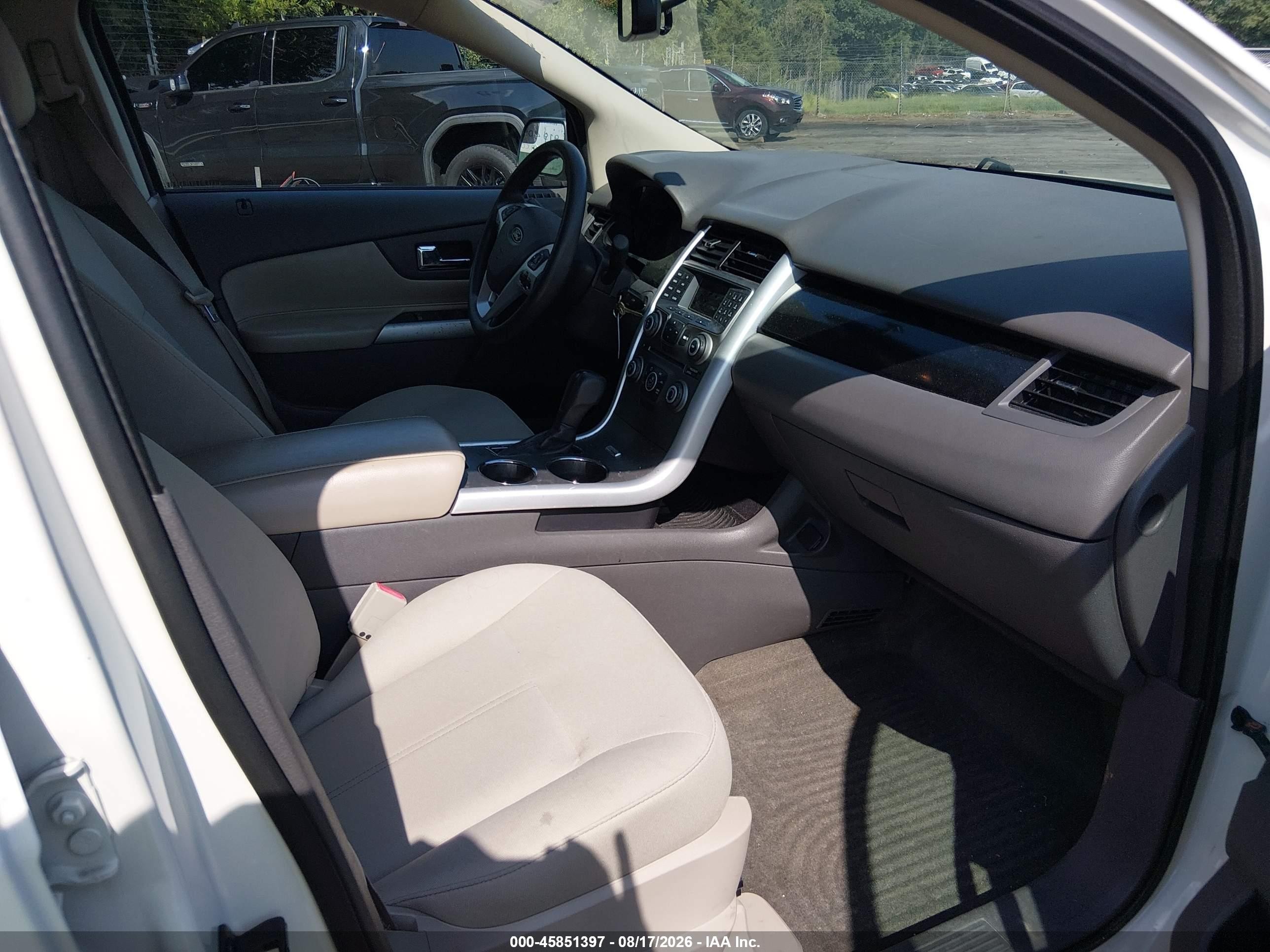 2013 Ford Edge Se White vin: 2FMDK4GC1DBC41777