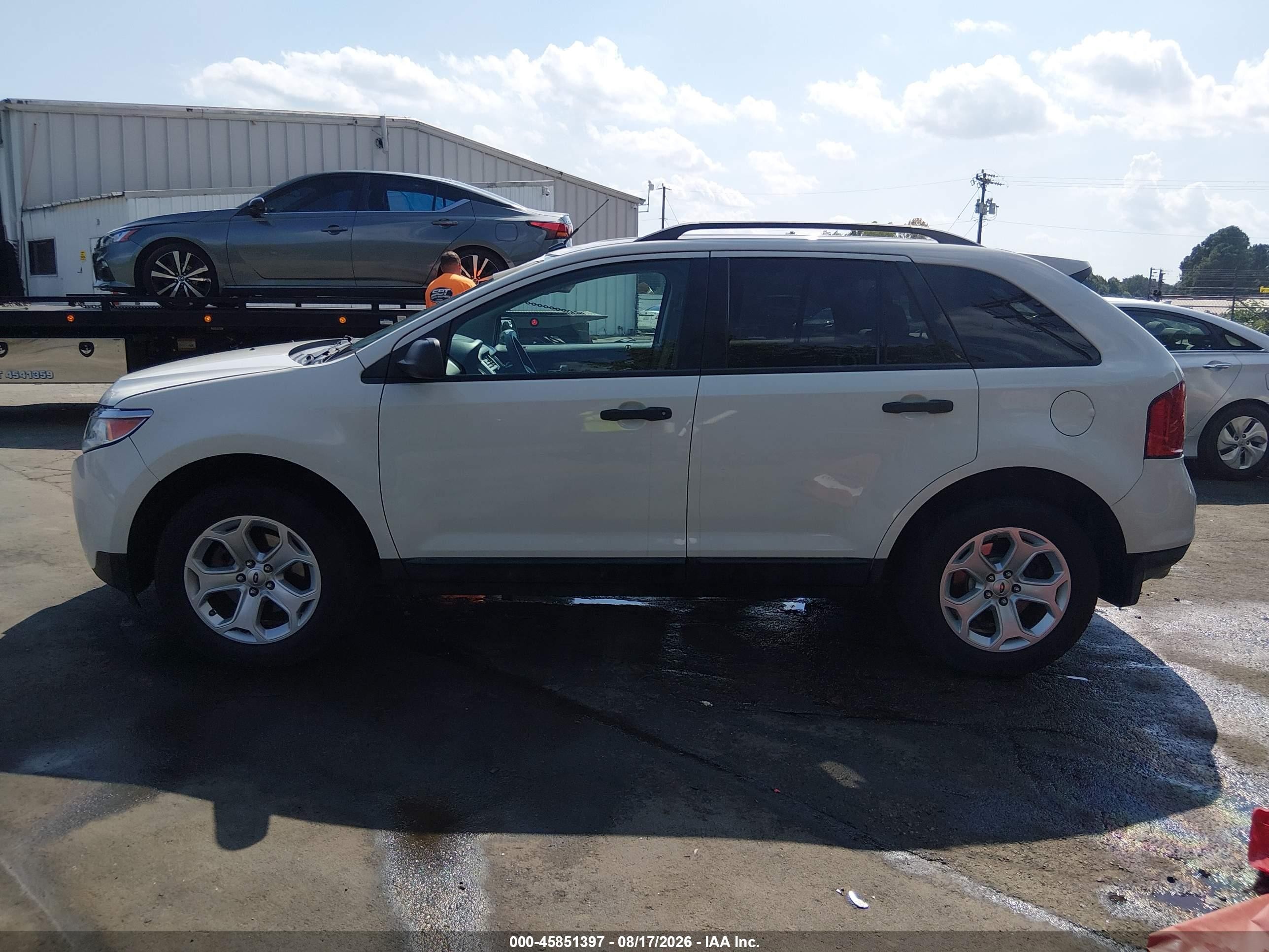 2013 Ford Edge Se White vin: 2FMDK4GC1DBC41777