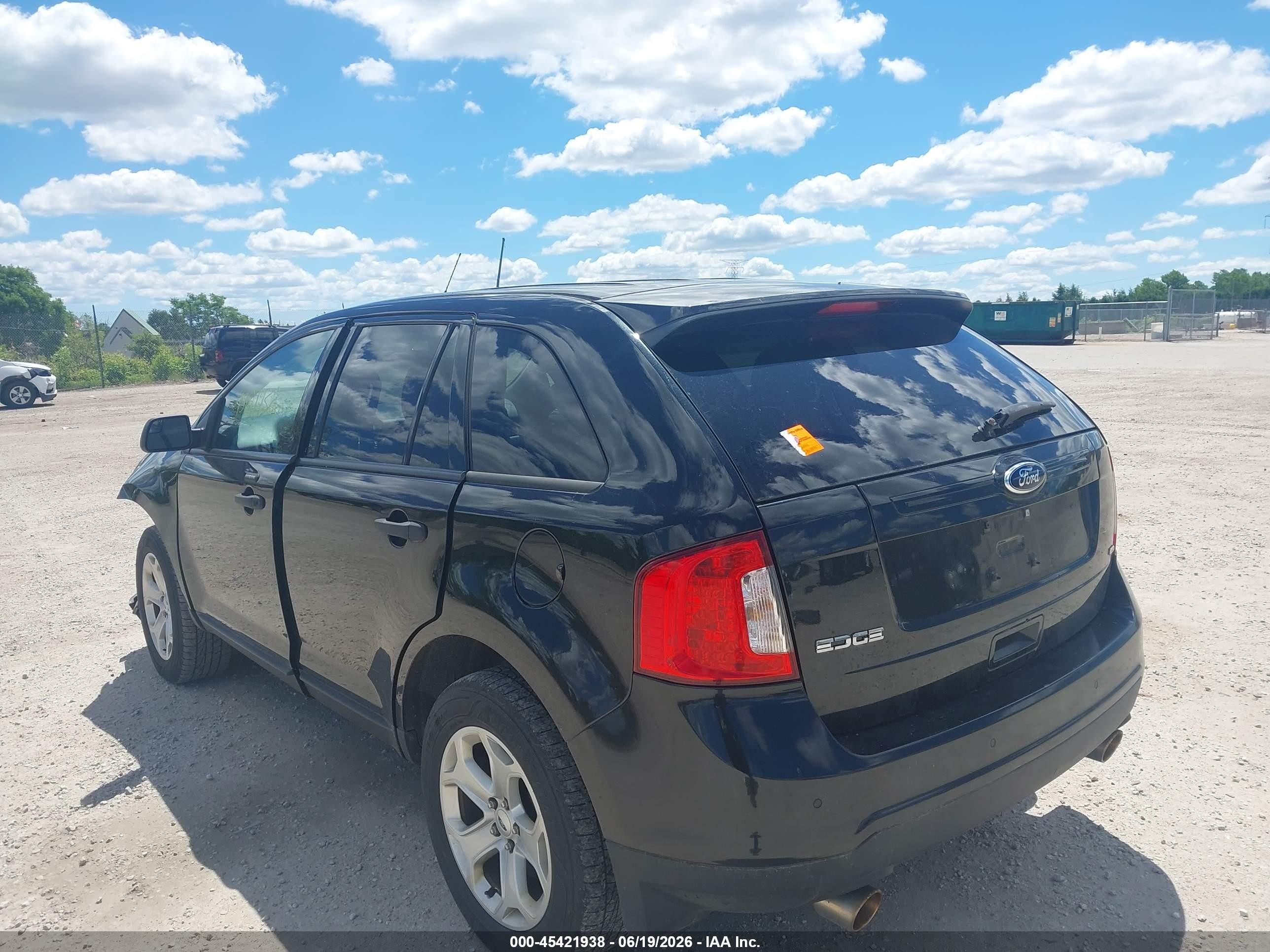 2013 Ford Edge Se Black vin: 2FMDK4GC1DBC48163