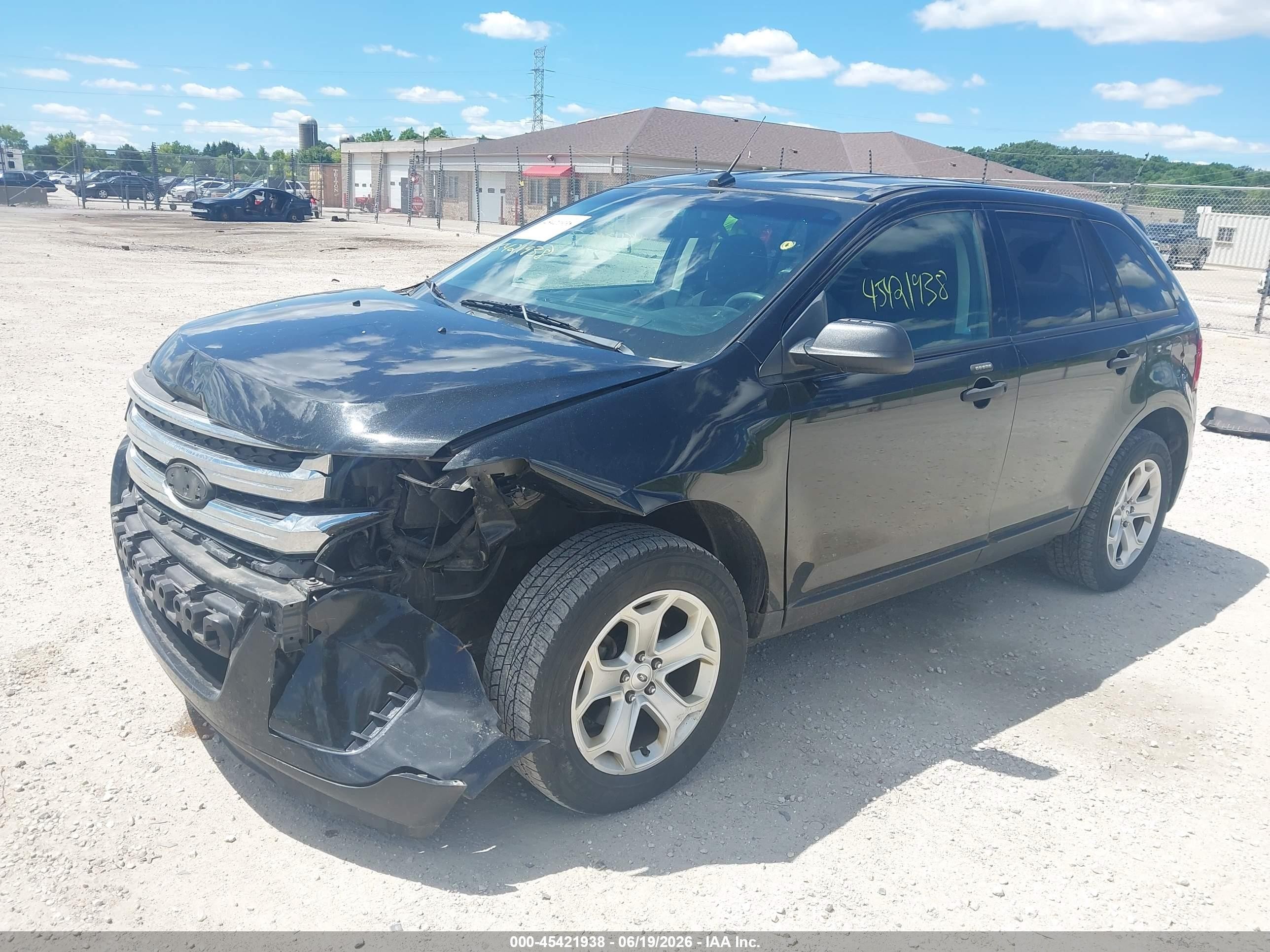 2013 Ford Edge Se Black vin: 2FMDK4GC1DBC48163