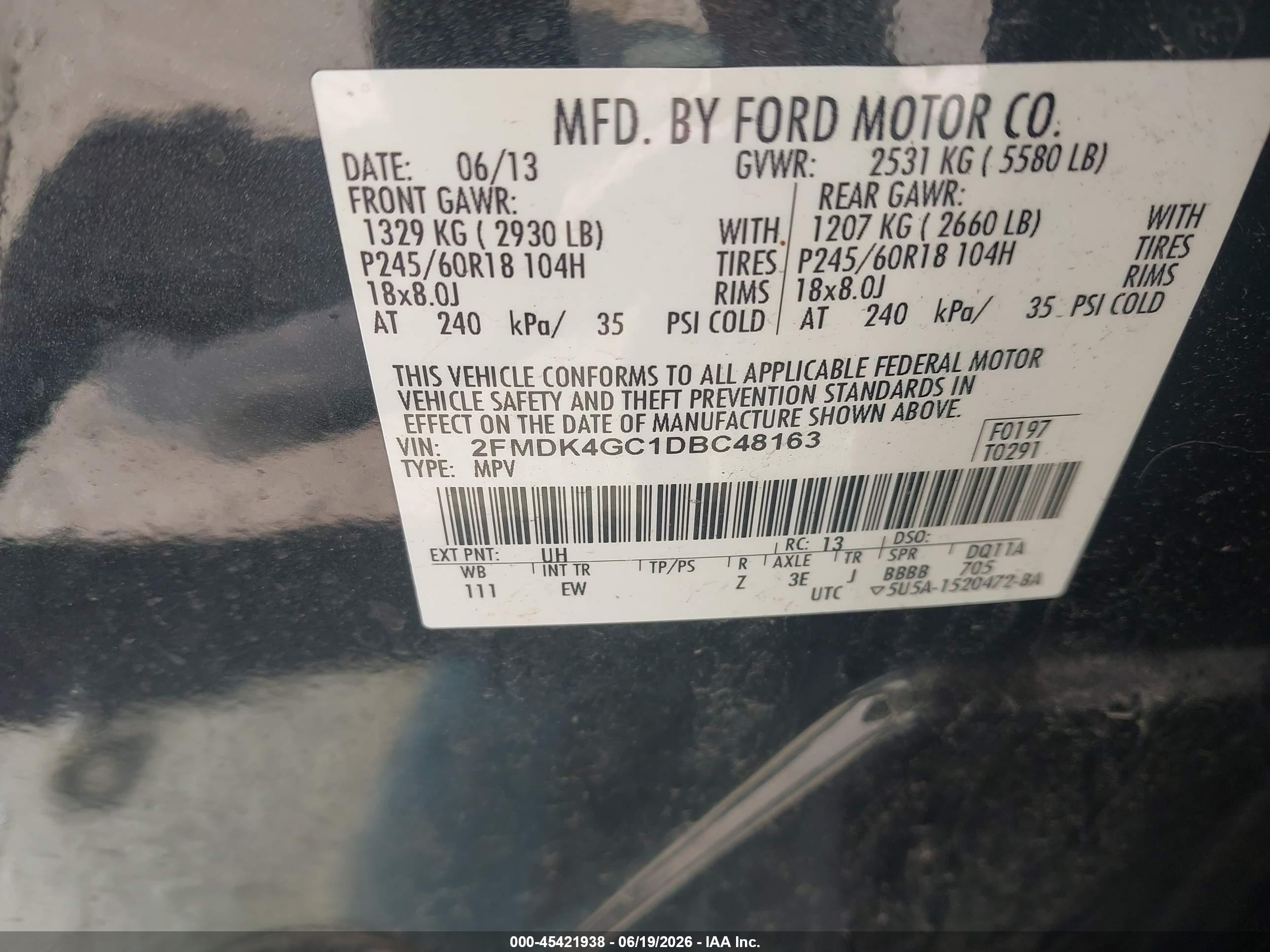 2013 Ford Edge Se Black vin: 2FMDK4GC1DBC48163