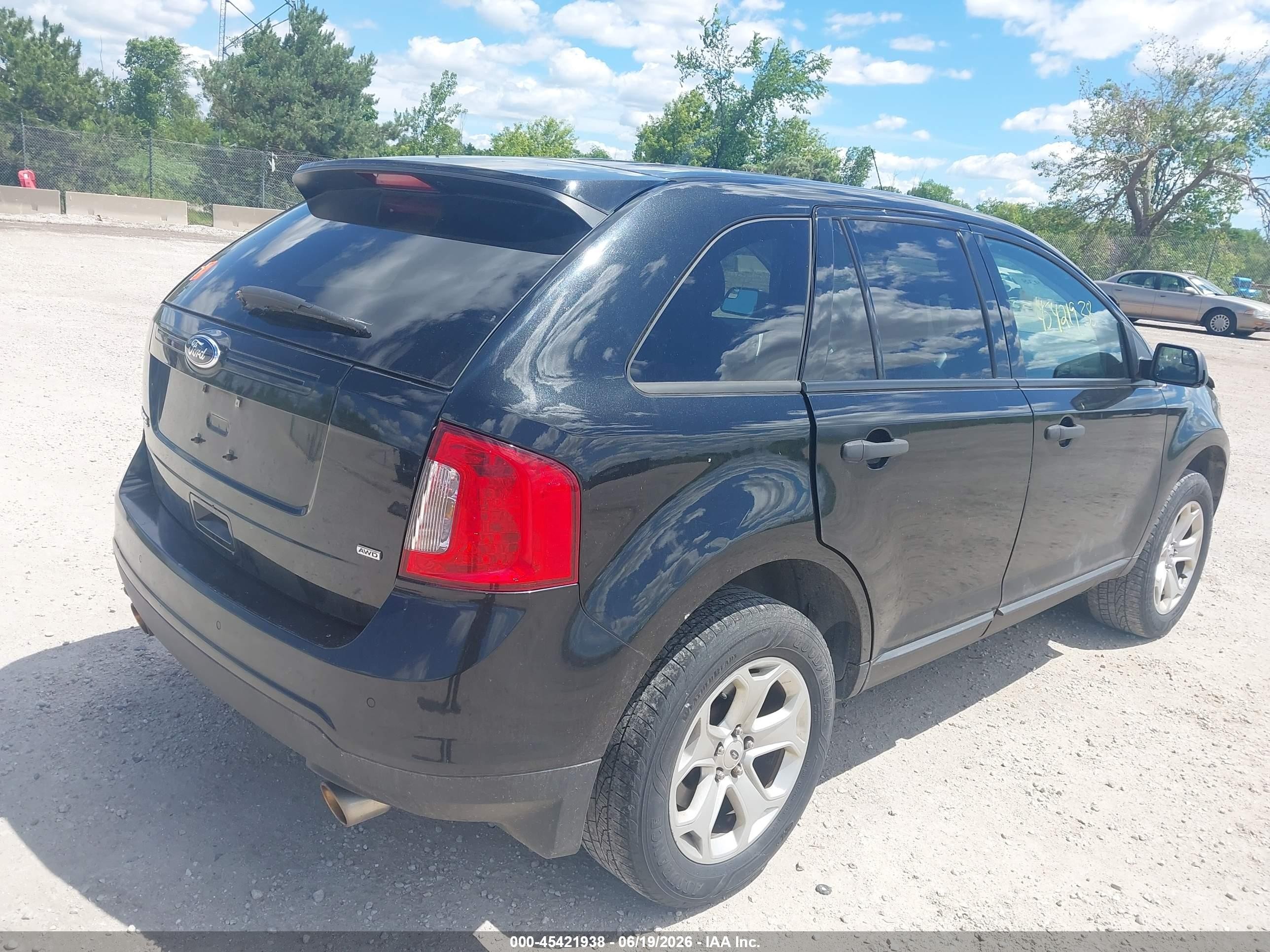 2013 Ford Edge Se Black vin: 2FMDK4GC1DBC48163