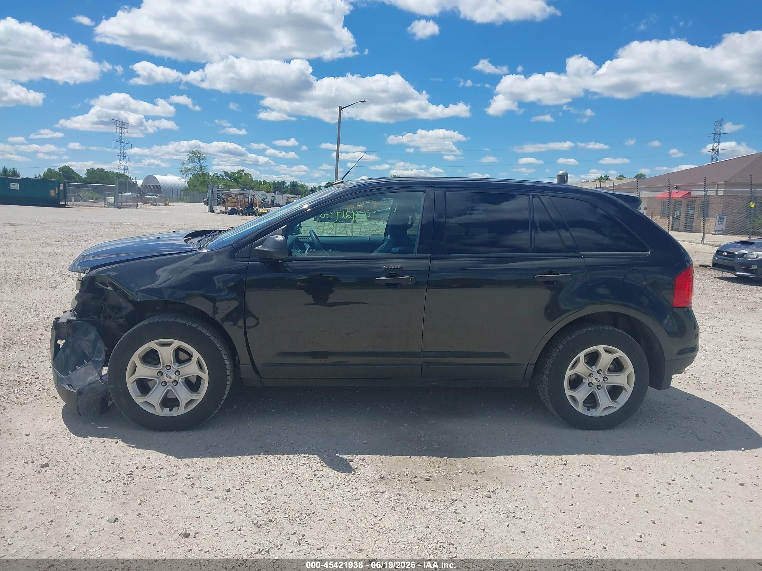 2013 Ford Edge Se Black vin: 2FMDK4GC1DBC48163