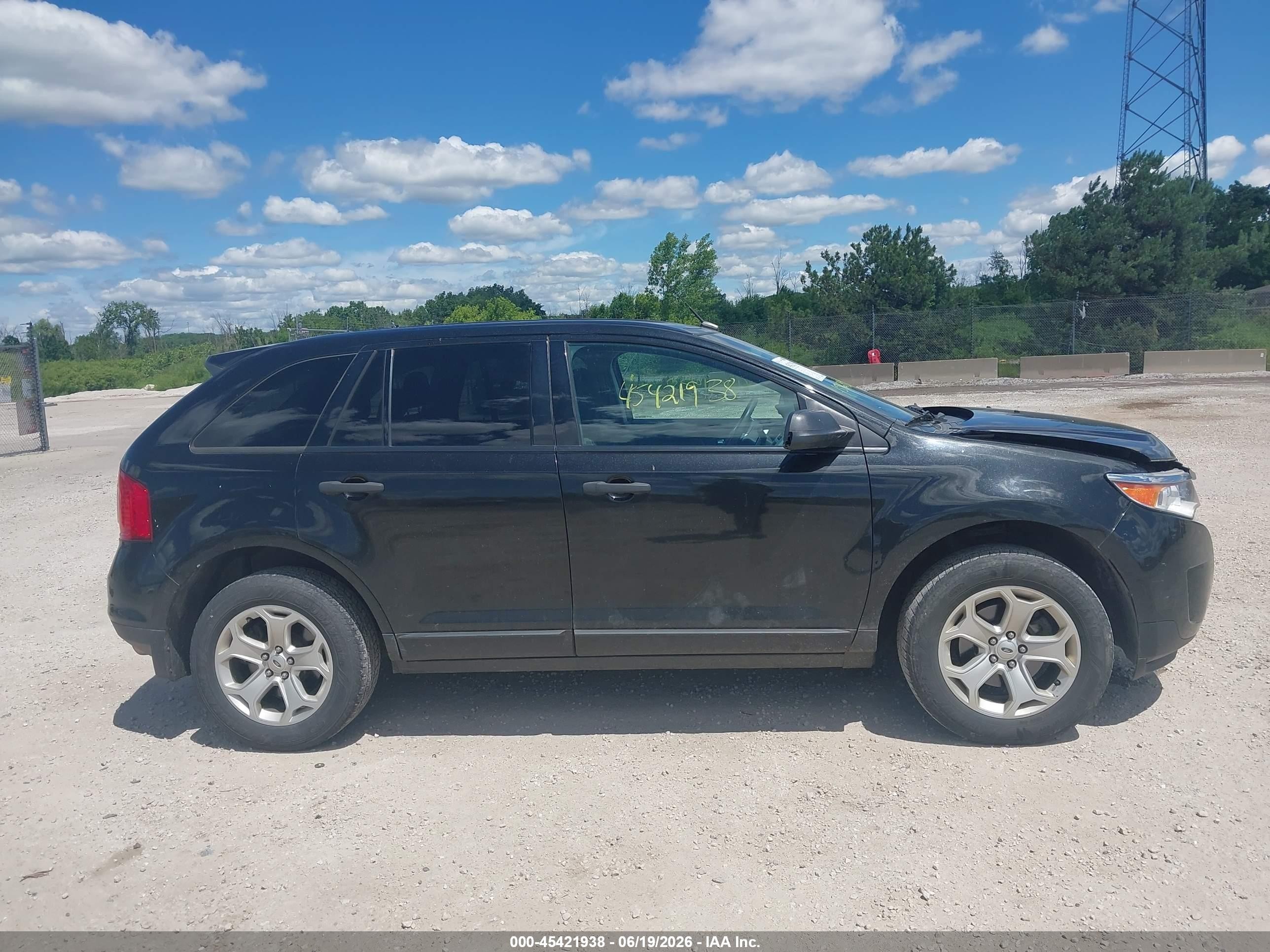 2013 Ford Edge Se Black vin: 2FMDK4GC1DBC48163