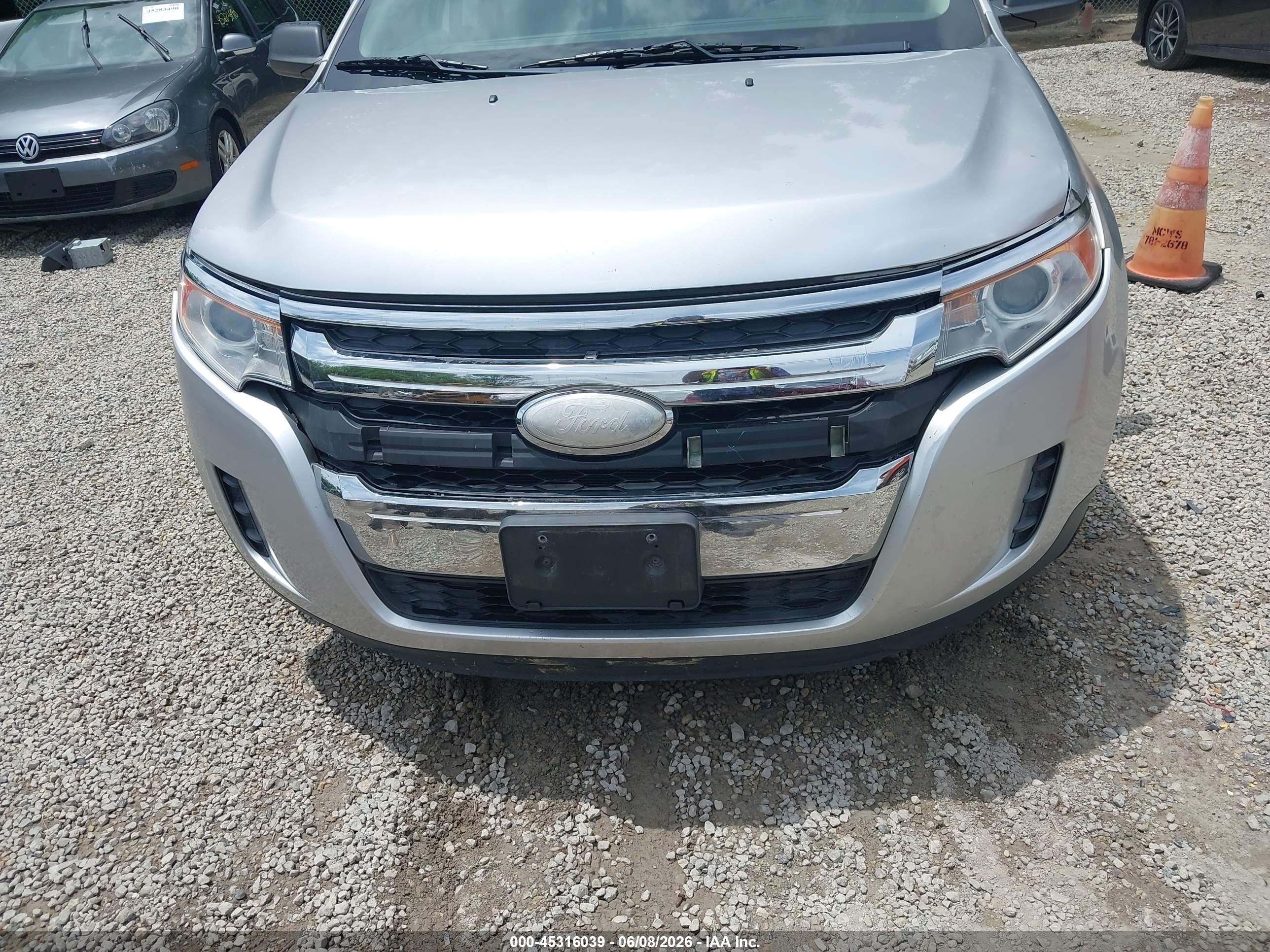 2013 Ford Edge Se Silver vin: 2FMDK4GC2DBE31894