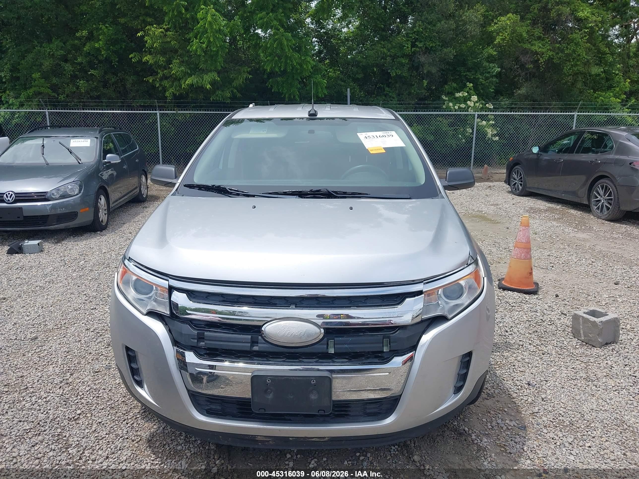 2013 Ford Edge Se Silver vin: 2FMDK4GC2DBE31894