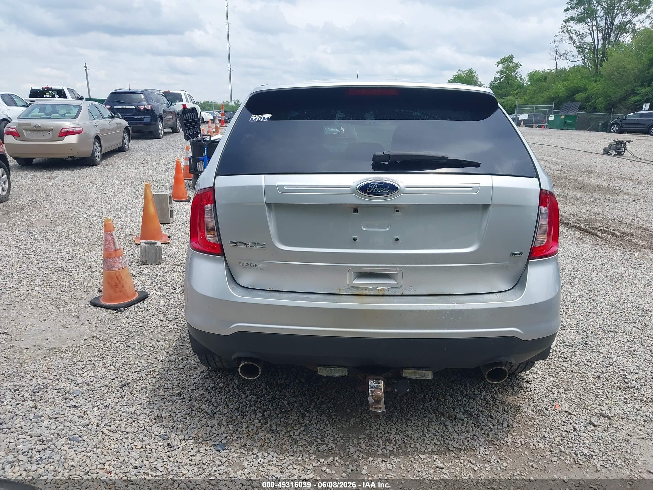 2013 Ford Edge Se Silver vin: 2FMDK4GC2DBE31894