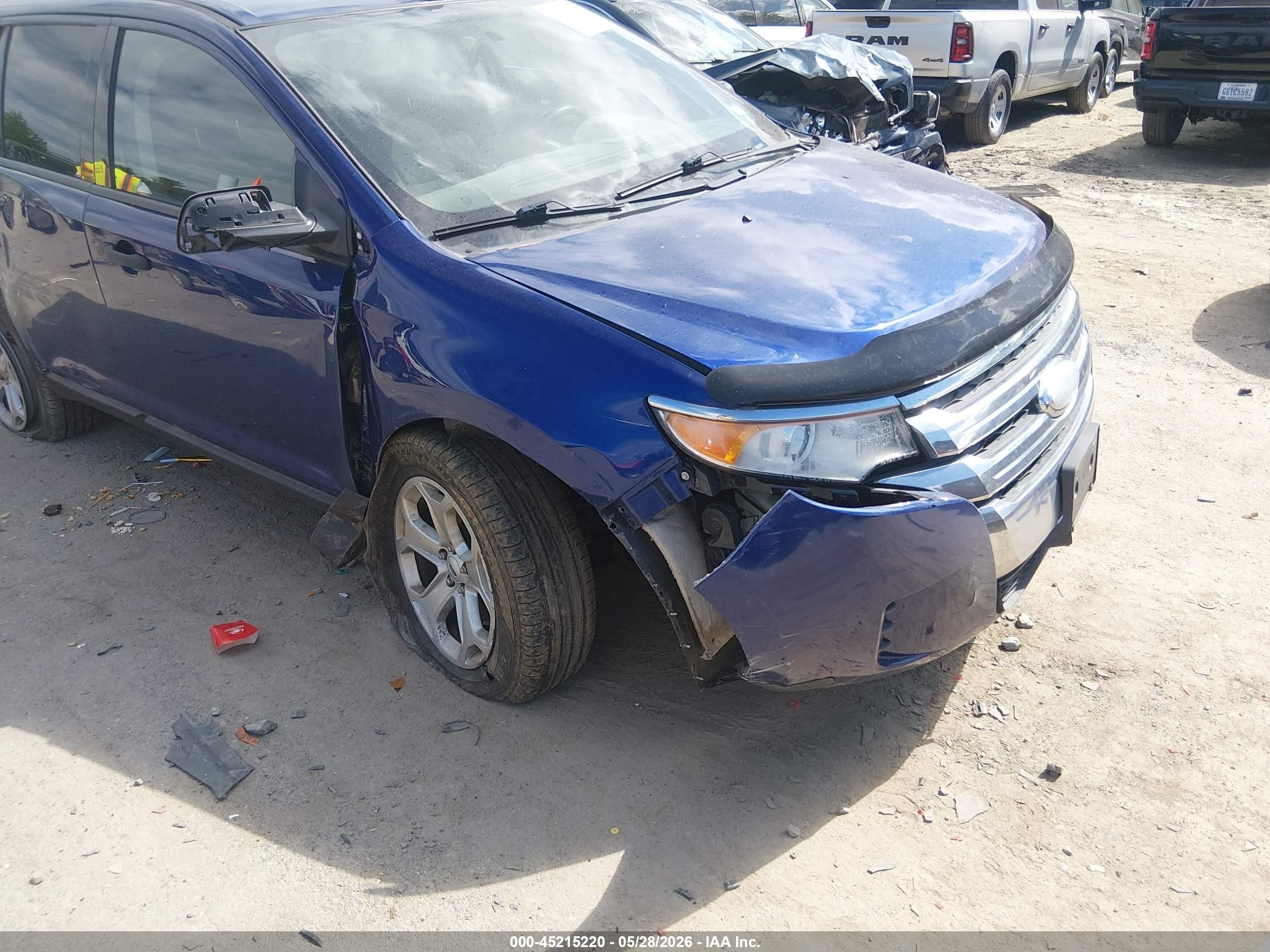 2014 Ford Edge Se Blue vin: 2FMDK4GC2EBA19086