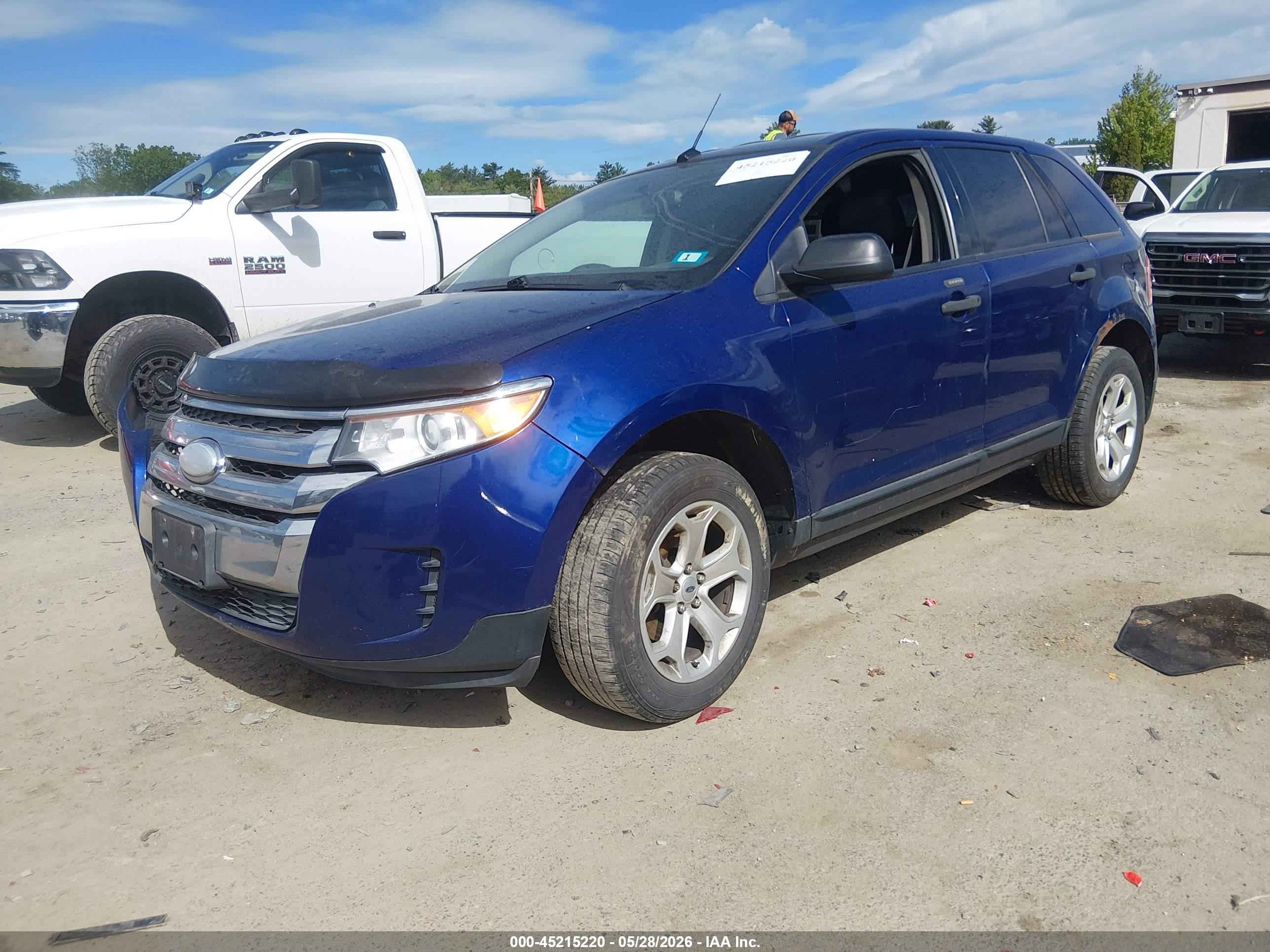 2014 Ford Edge Se Blue vin: 2FMDK4GC2EBA19086