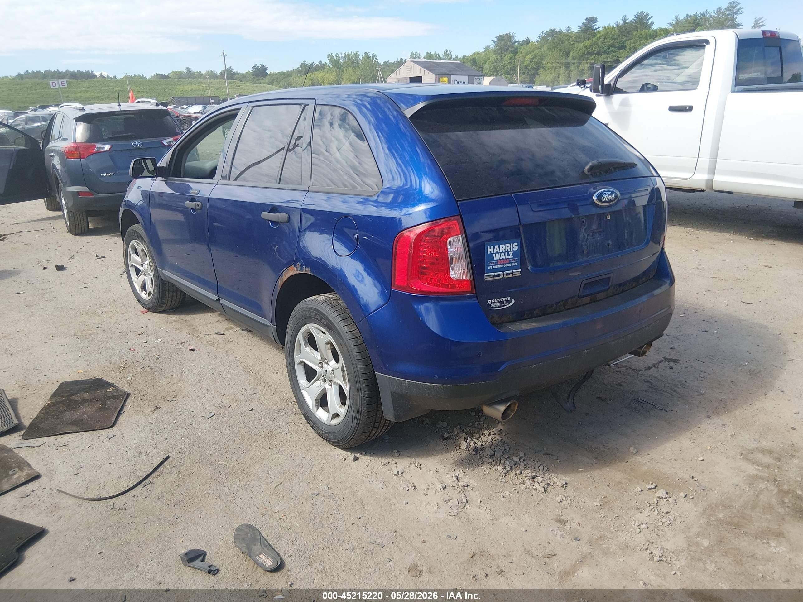 2014 Ford Edge Se Blue vin: 2FMDK4GC2EBA19086