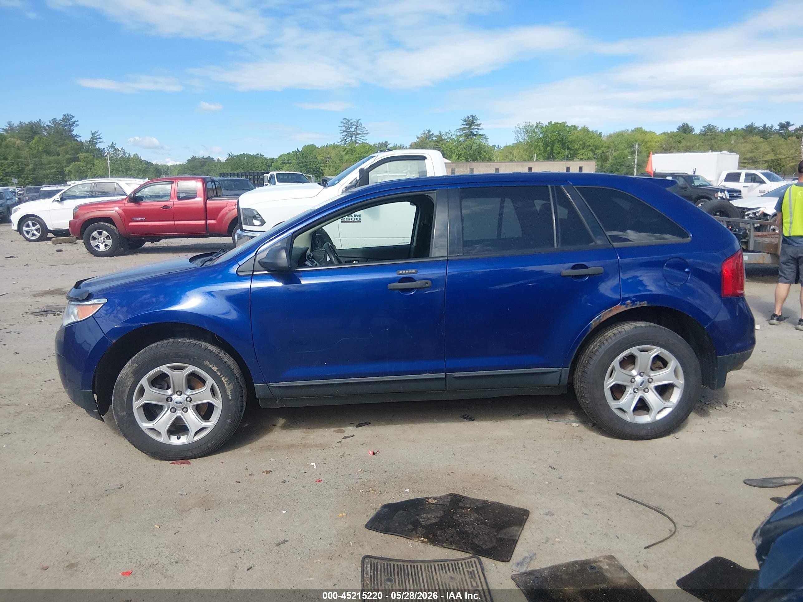 2014 Ford Edge Se Blue vin: 2FMDK4GC2EBA19086