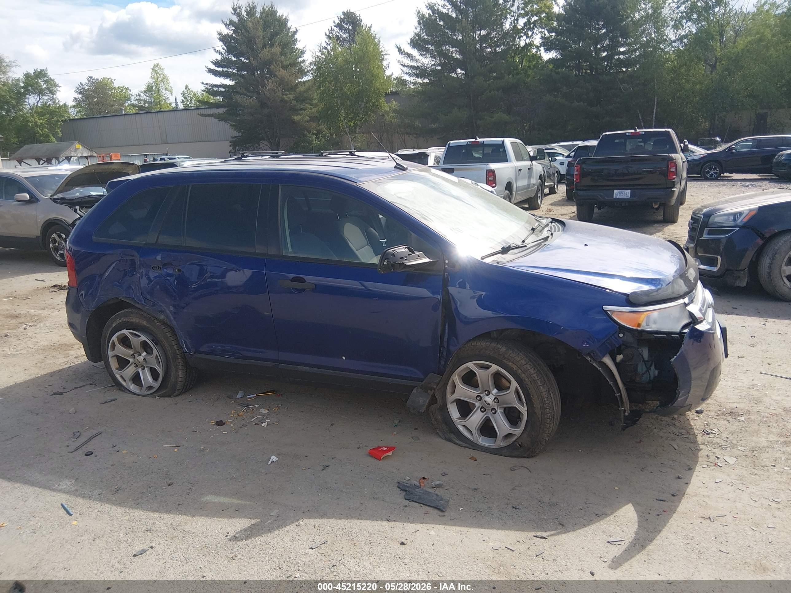2014 Ford Edge Se Blue vin: 2FMDK4GC2EBA19086