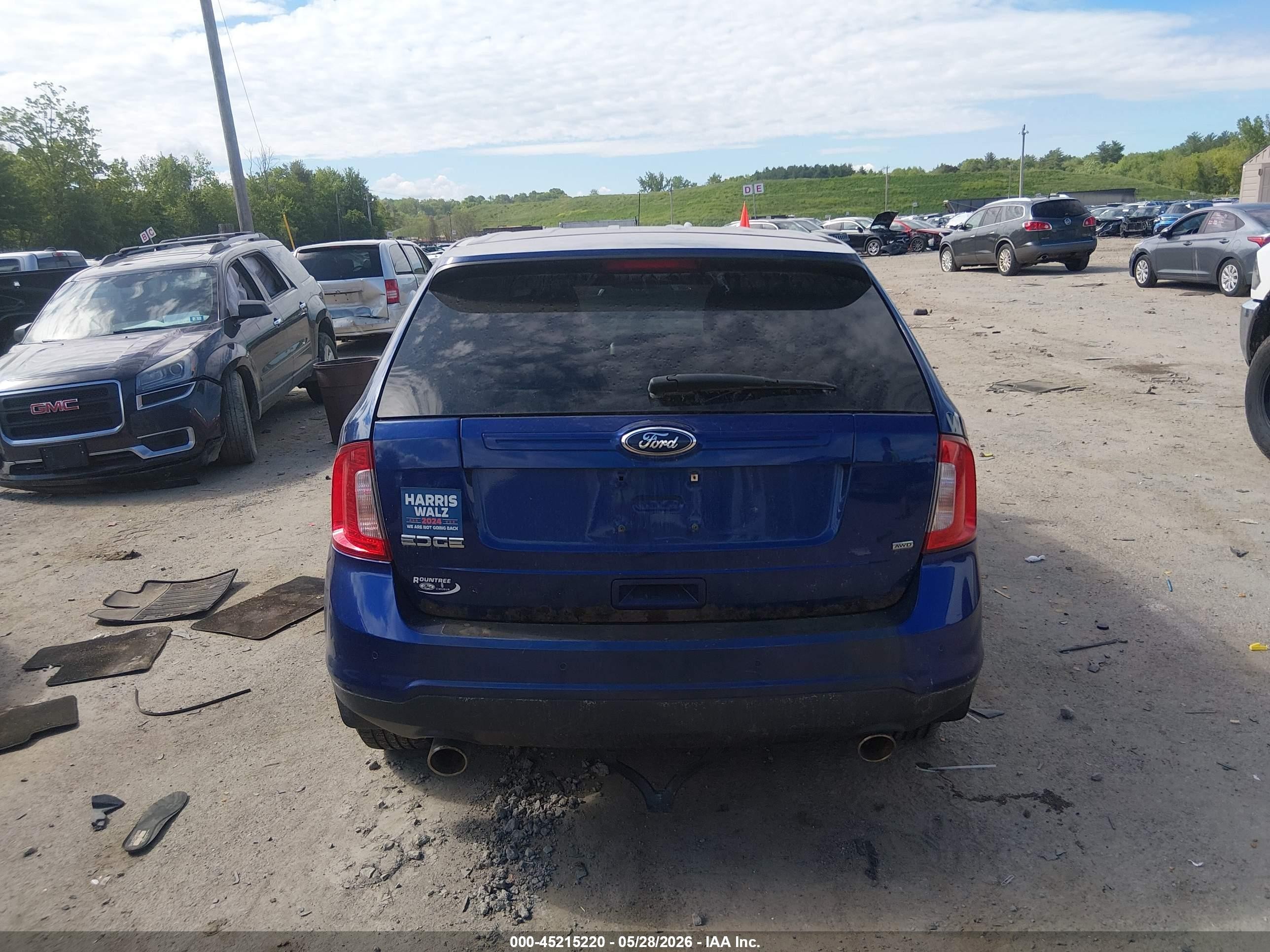 2014 Ford Edge Se Blue vin: 2FMDK4GC2EBA19086