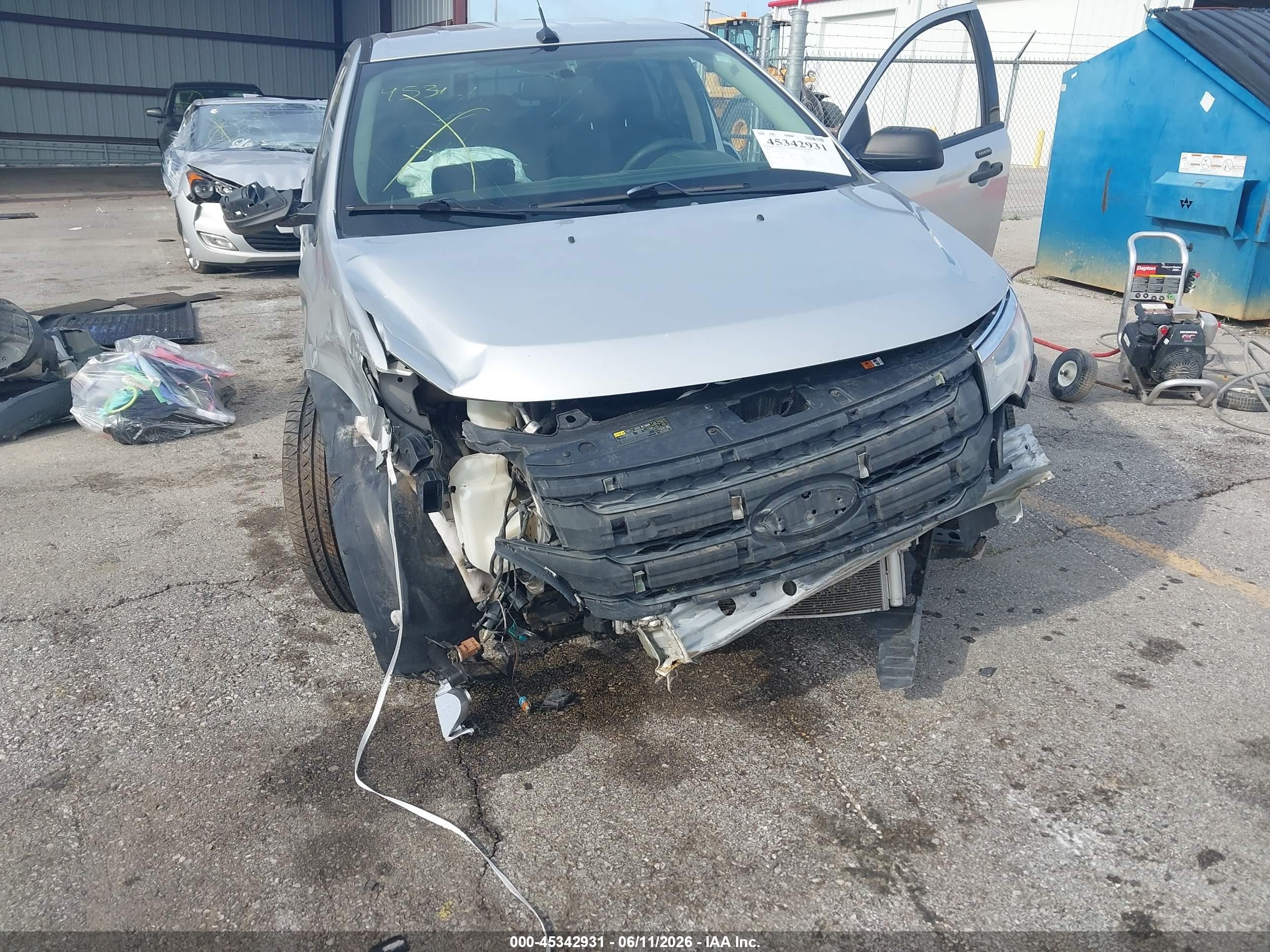 2014 Ford Edge Se Silver vin: 2FMDK4GC2EBA75352